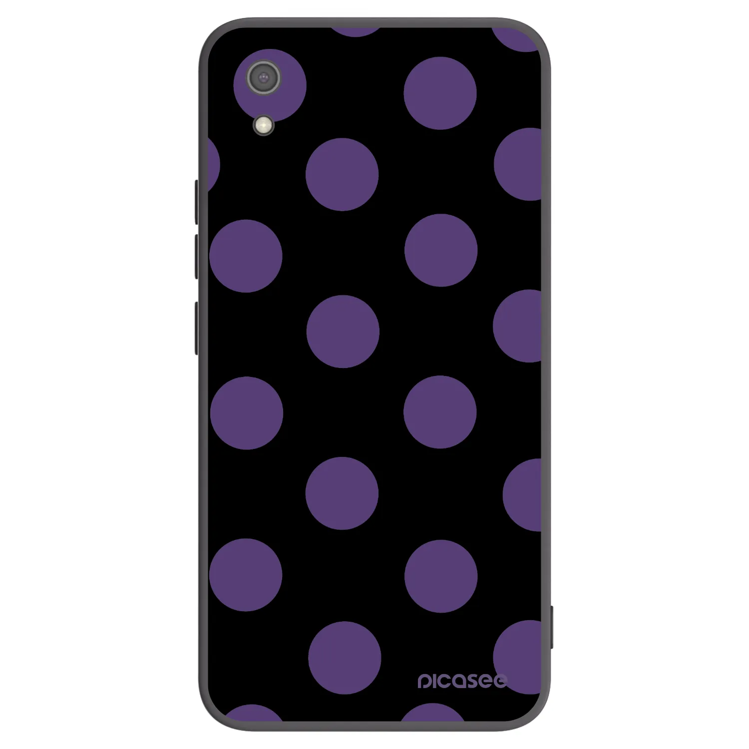 Picasee silikonový černý obal pro Xiaomi Redmi 7A - Big flickers
