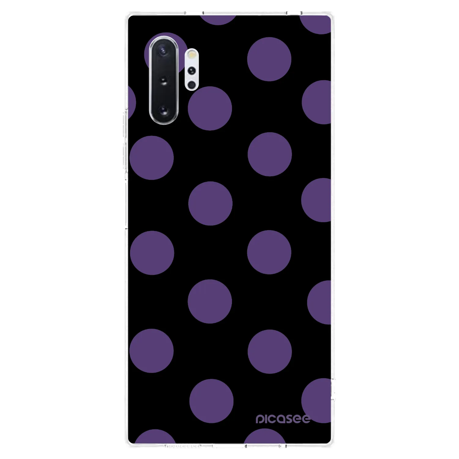Picasee silikonový průhledný obal pro Samsung Galaxy Note 10+ N975F - Big flickers