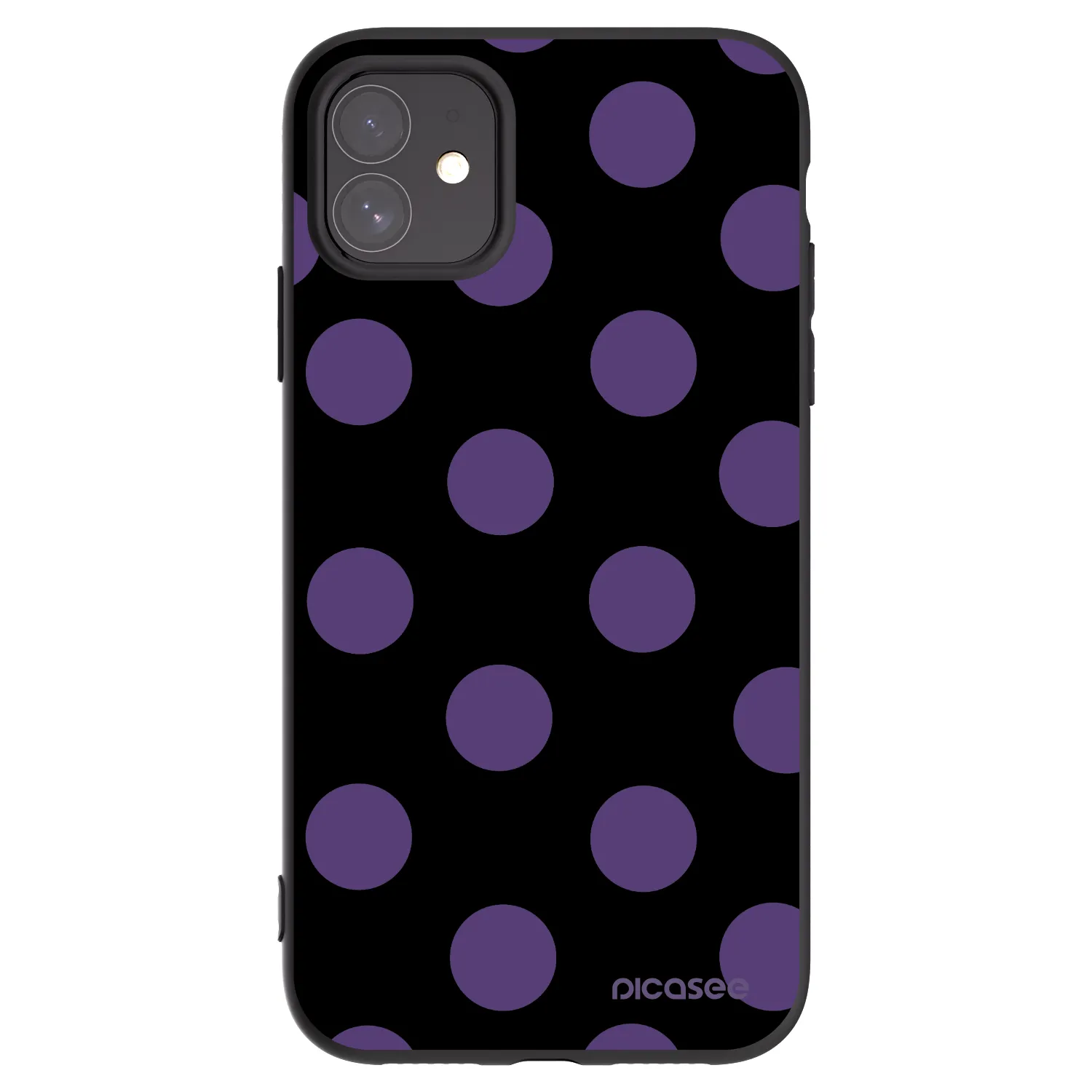 Picasee silikonový černý obal pro Apple iPhone 11 - Big flickers
