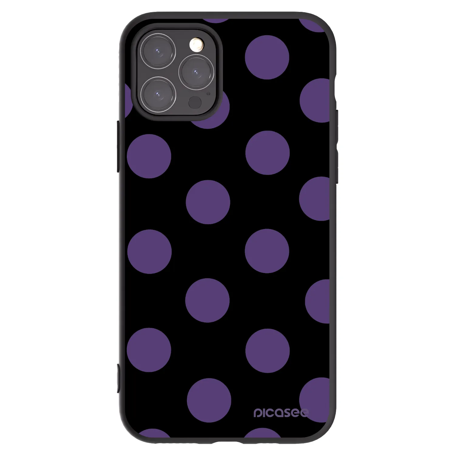 Picasee silikonový černý obal pro Apple iPhone 11 Pro - Big flickers