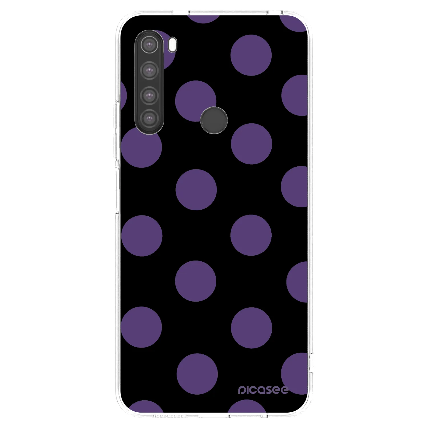 Picasee silikonový průhledný obal pro Xiaomi Redmi Note 8 - Big flickers