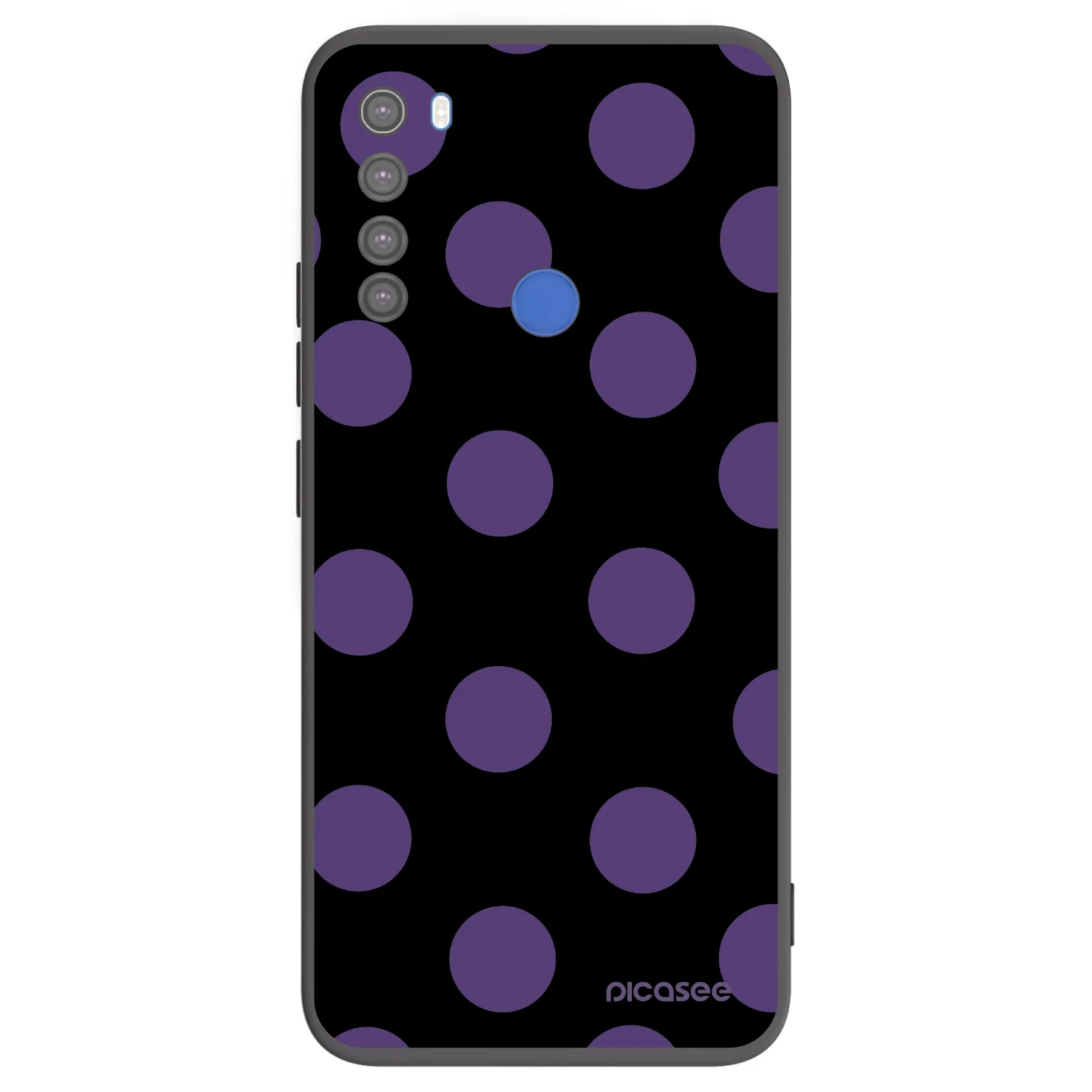 Picasee silikonový černý obal pro Xiaomi Redmi Note 8T - Big flickers