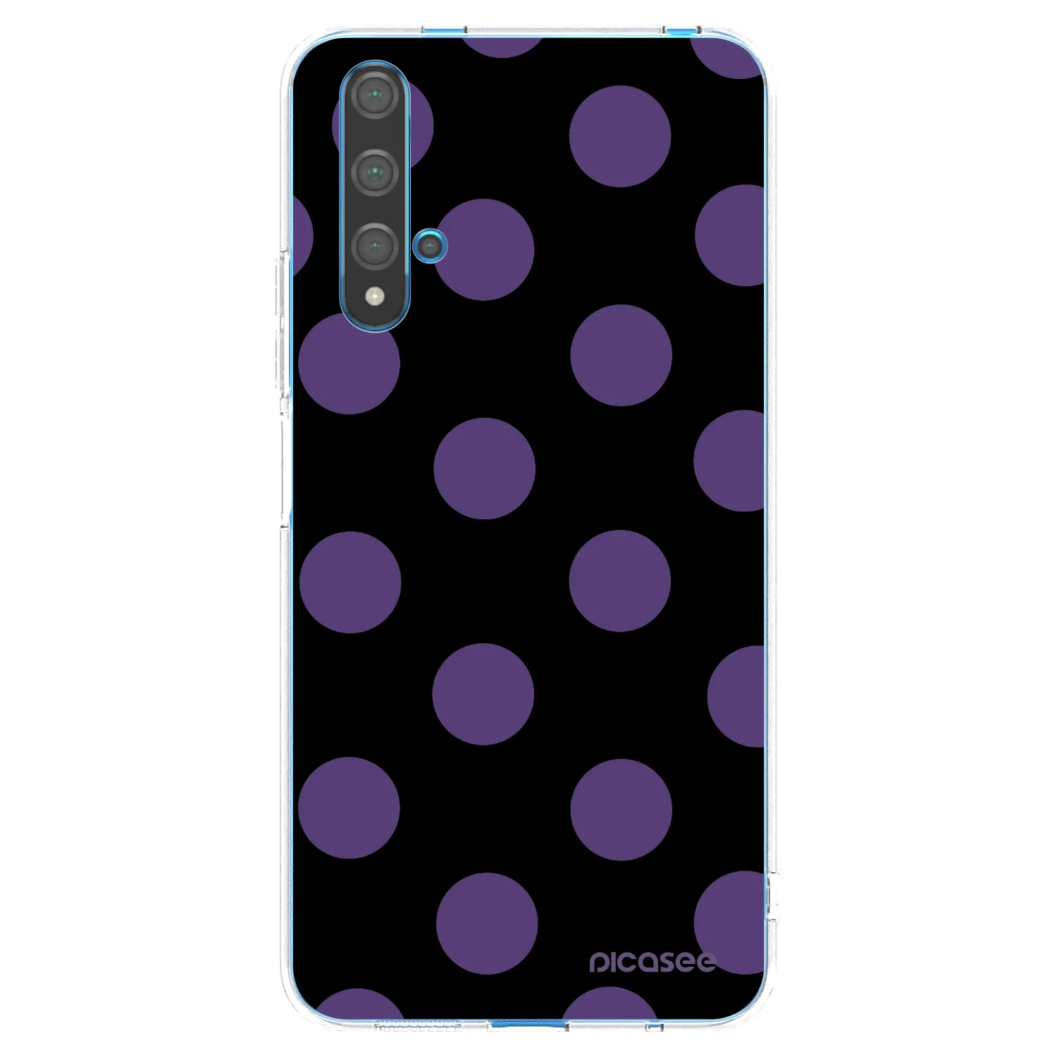Picasee silikonový průhledný obal pro Huawei Nova 5T - Big flickers