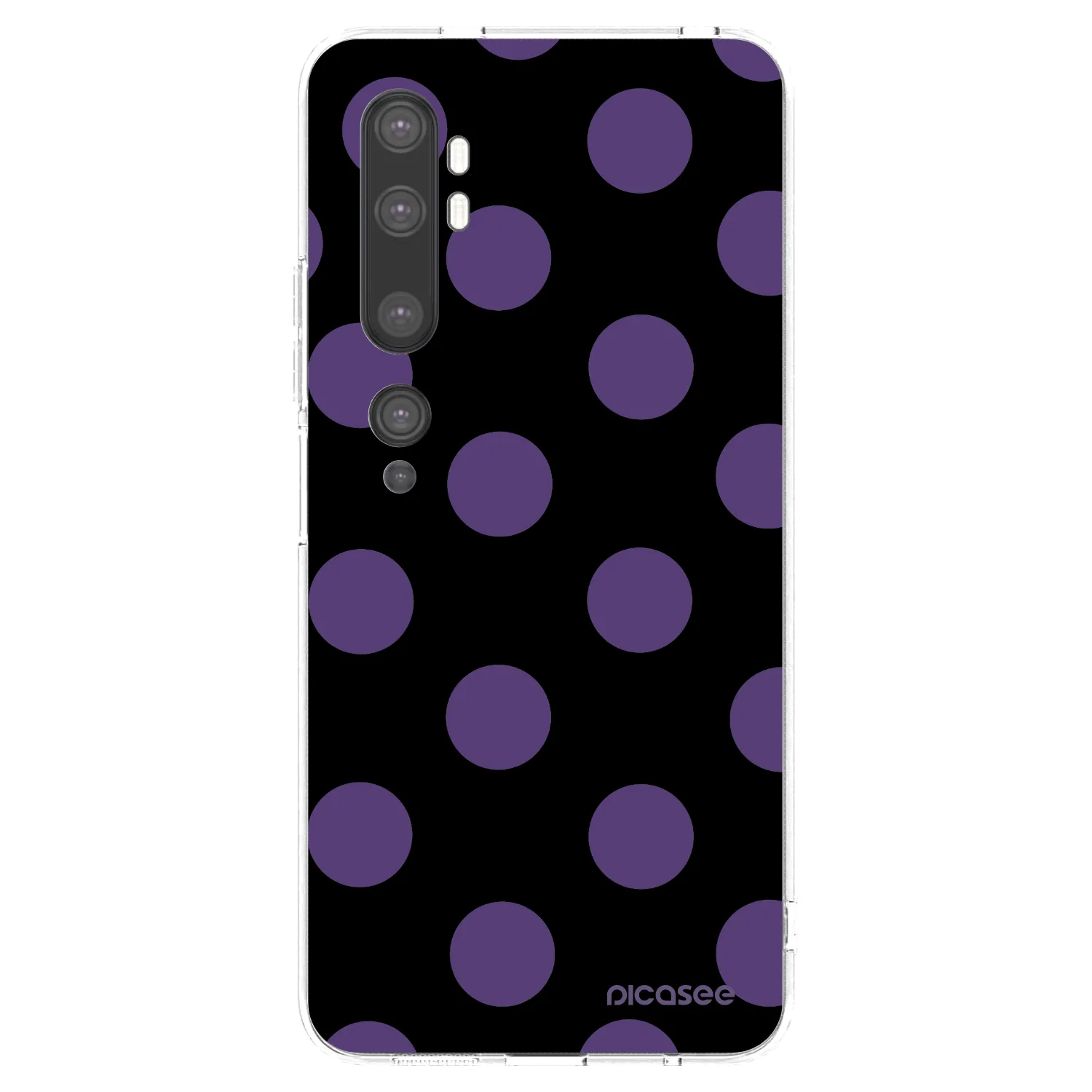 Picasee silikonový průhledný obal pro Xiaomi Mi Note 10 (Pro) - Big flickers