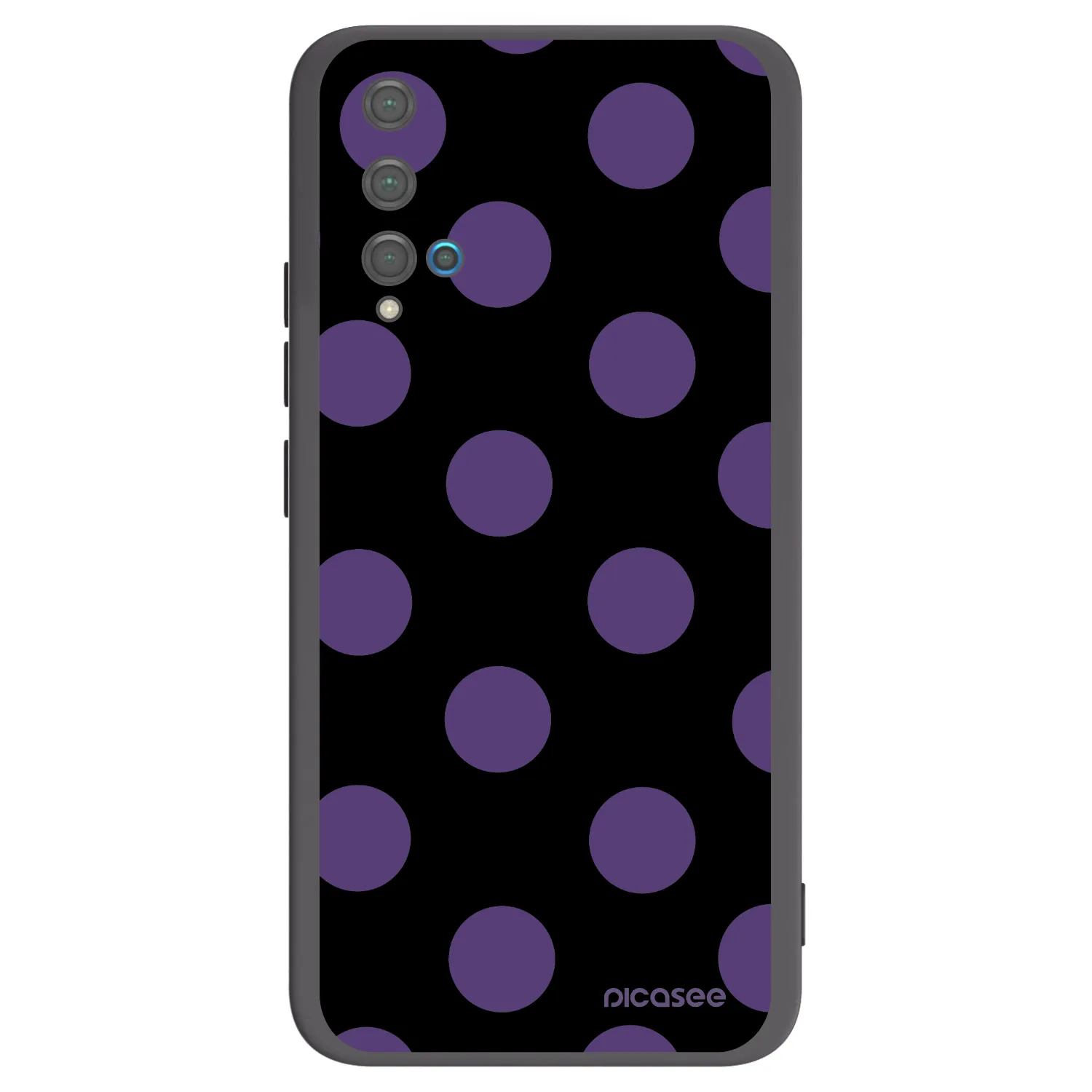 Picasee silikonový černý obal pro Huawei Nova 5T - Big flickers