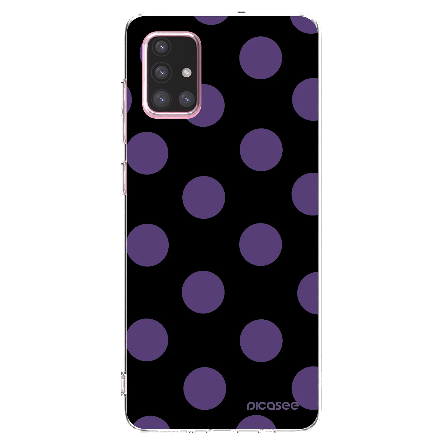 Picasee silikonový průhledný obal pro Samsung Galaxy A71 A715F - Big flickers