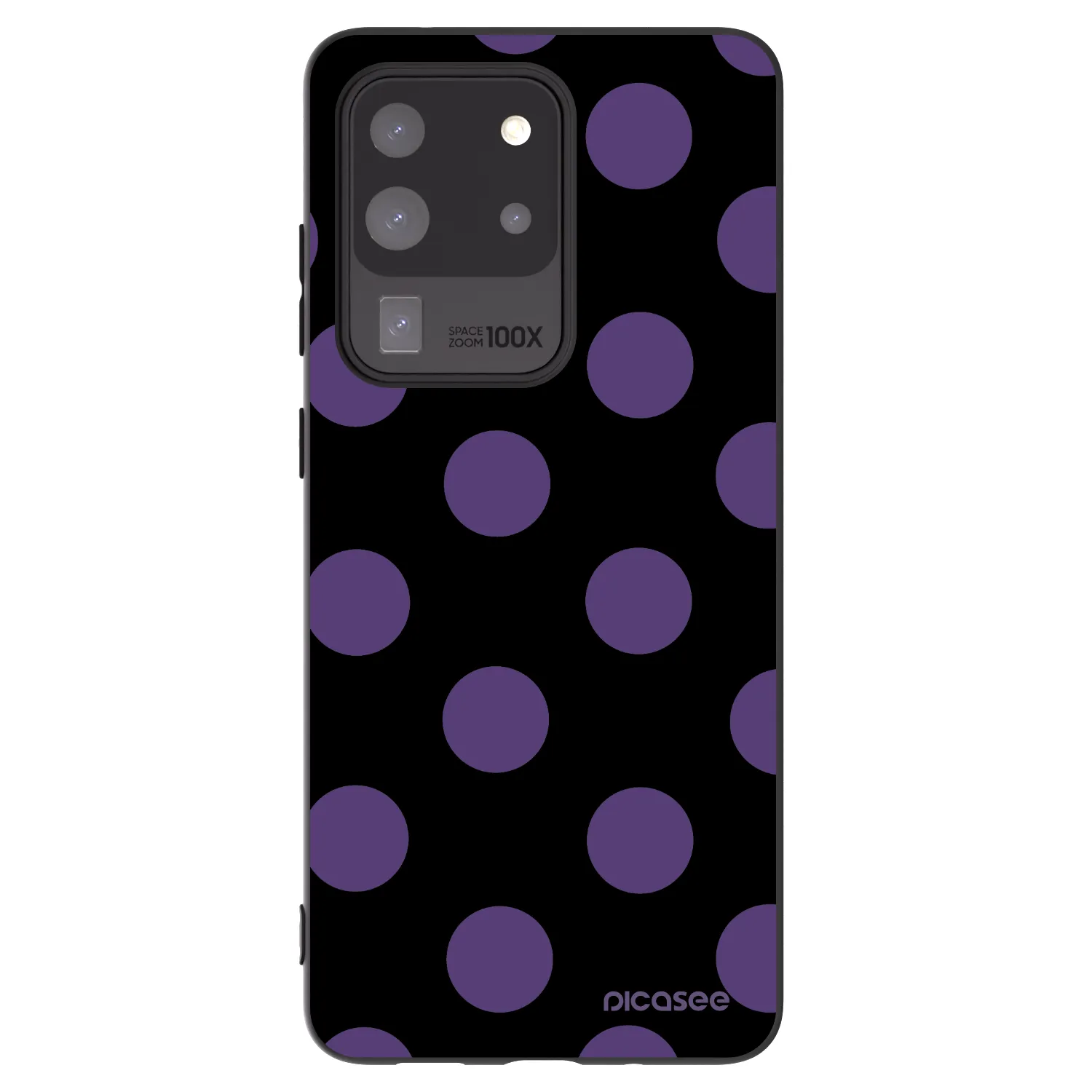 Picasee silikonový černý obal pro Samsung Galaxy S20 Ultra 5G G988F - Big flickers