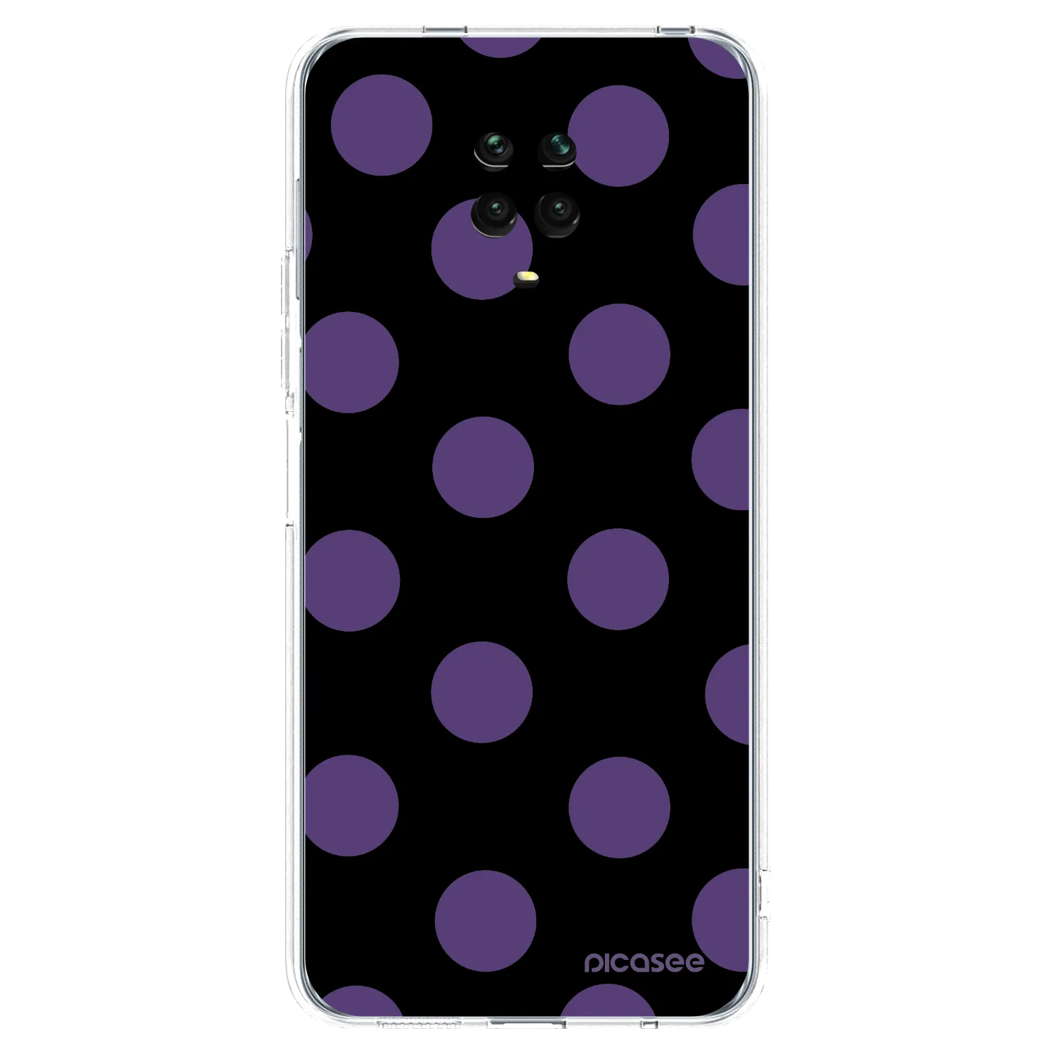 Picasee silikonový průhledný obal pro Xiaomi Redmi Note 9 Pro - Big flickers
