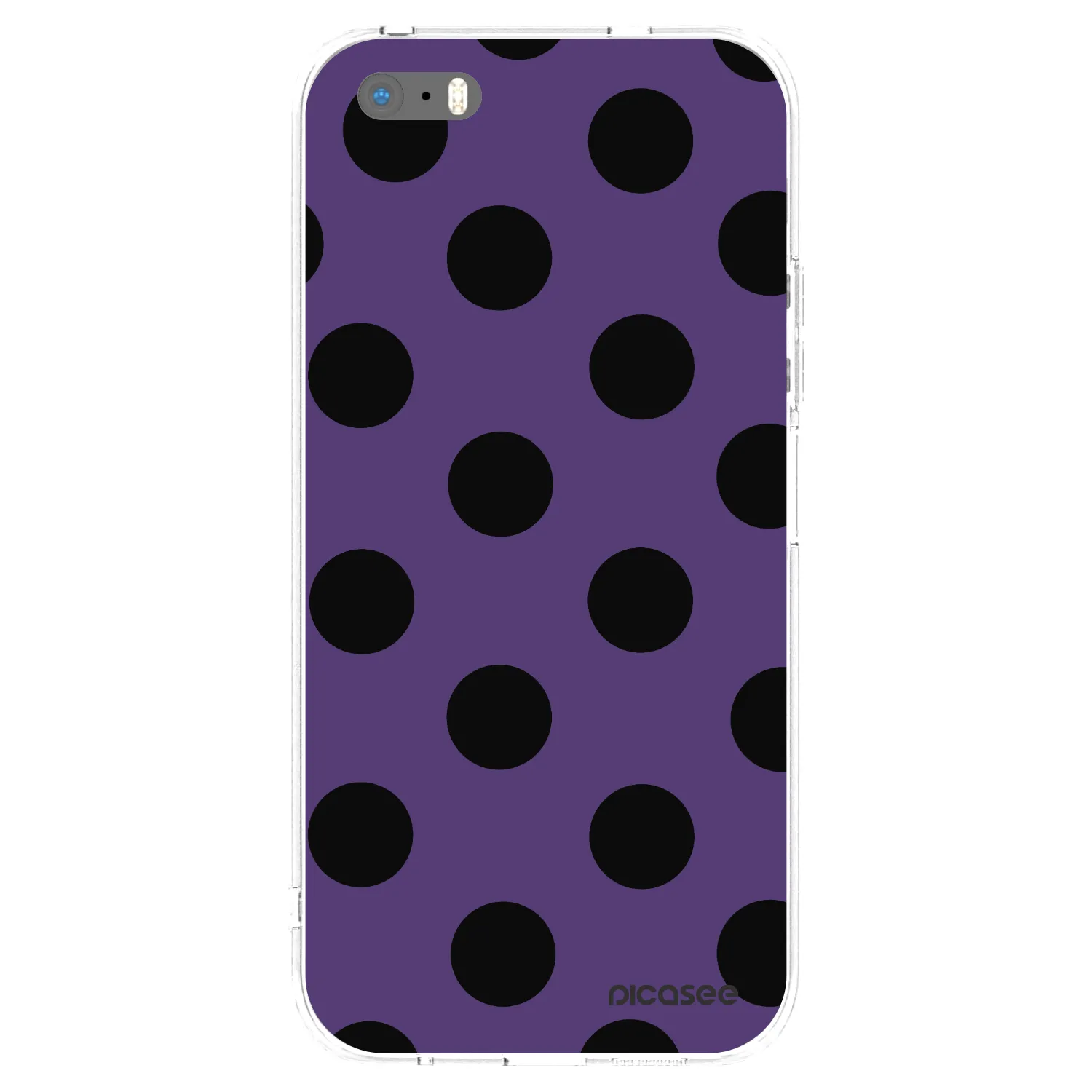 Picasee silikonový průhledný obal pro Apple iPhone 5/5S/SE - Big flickers 2