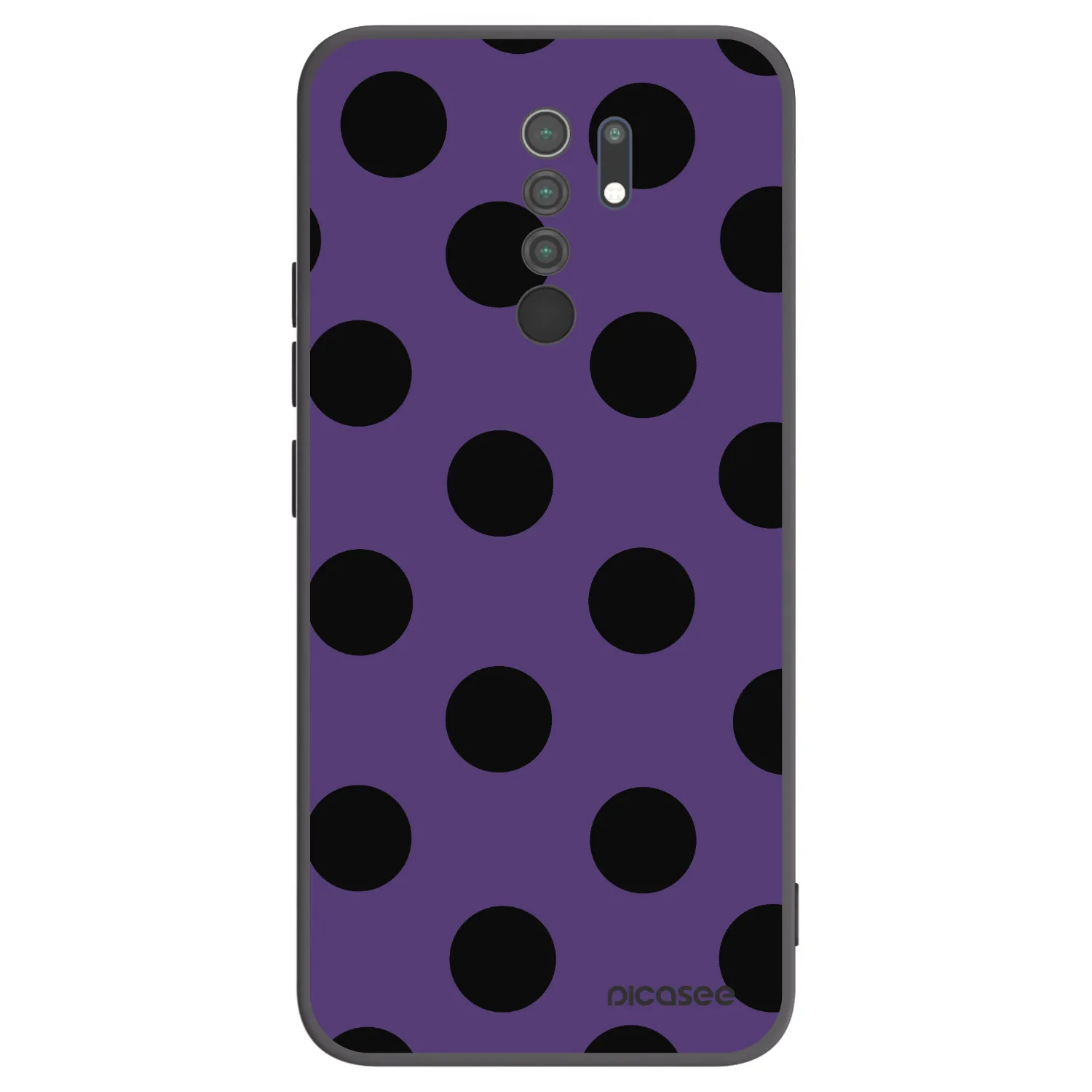 Picasee silikonový černý obal pro Xiaomi Redmi 9 - Big flickers 2