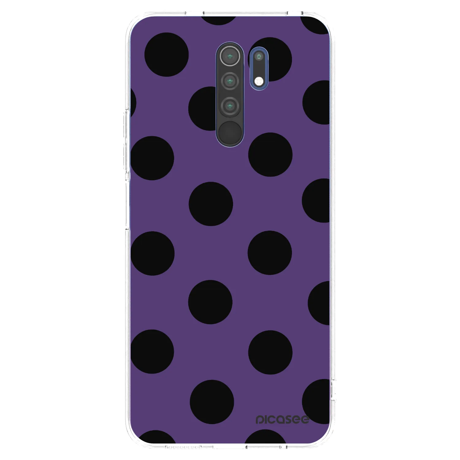 Picasee silikonový průhledný obal pro Xiaomi Redmi 9 - Big flickers 2