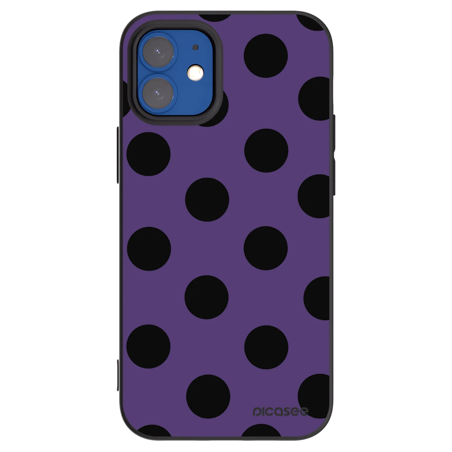 Picasee silikonový černý obal pro Apple iPhone 12 mini - Big flickers 2