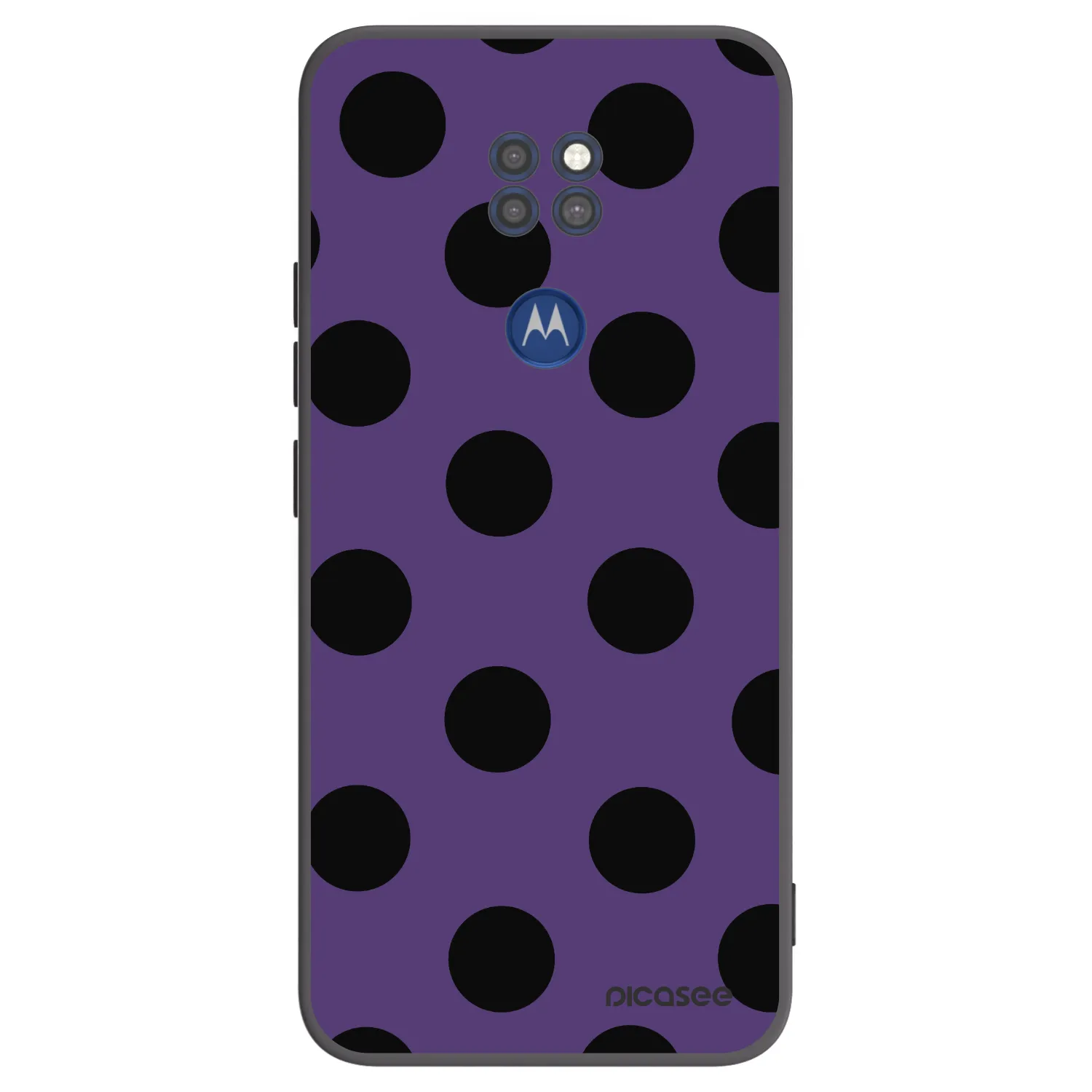 Picasee silikonový černý obal pro Motorola Moto G9 Play - Big flickers 2