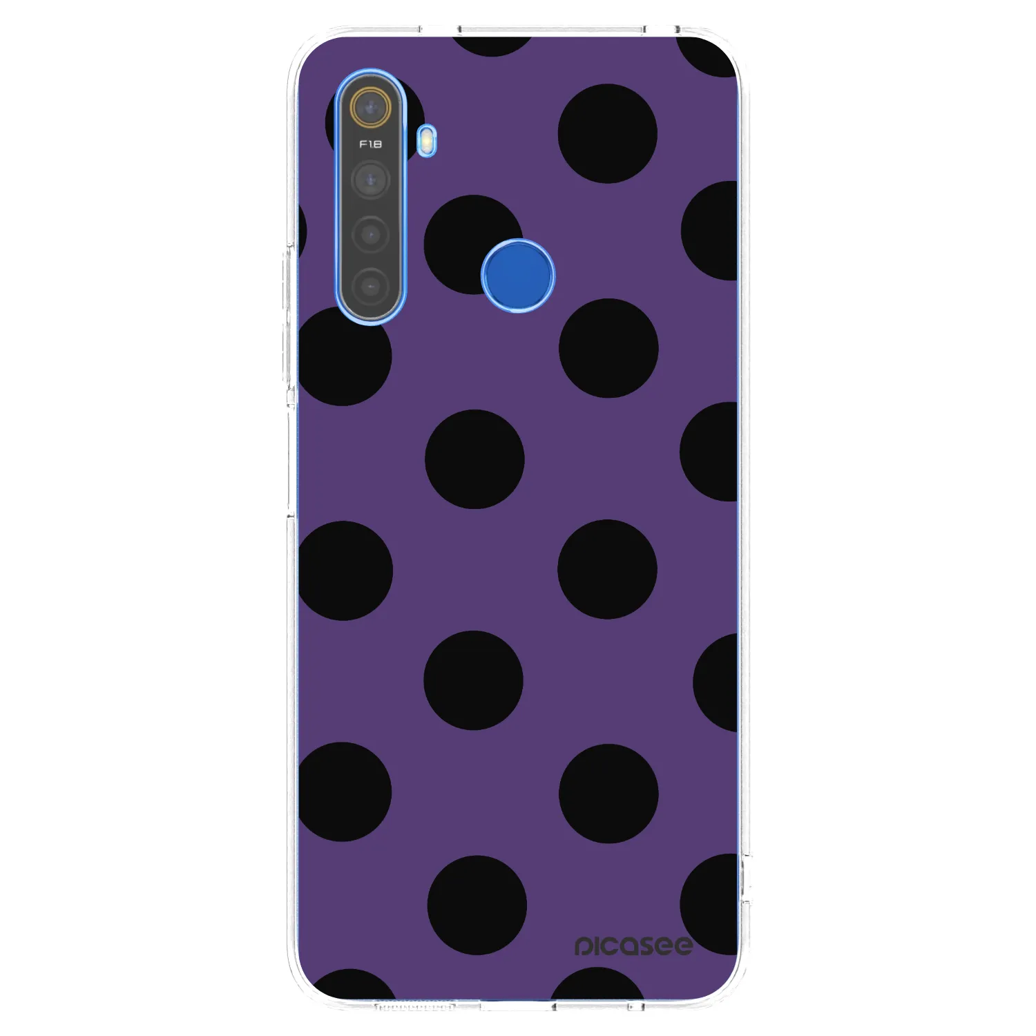 Picasee silikonový průhledný obal pro Realme 5 - Big flickers 2