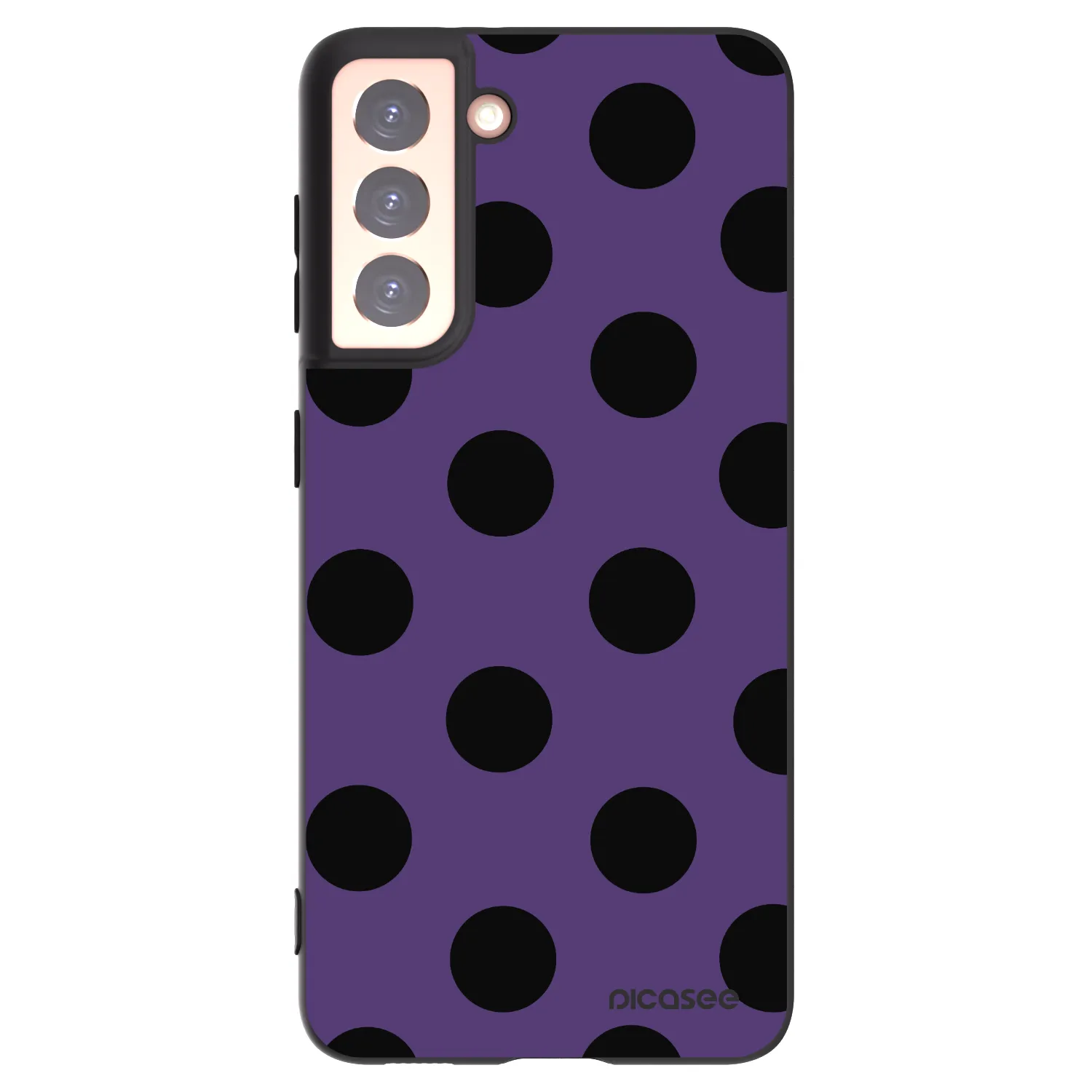 Picasee silikonový černý obal pro Samsung Galaxy S21 5G G991B - Big flickers 2