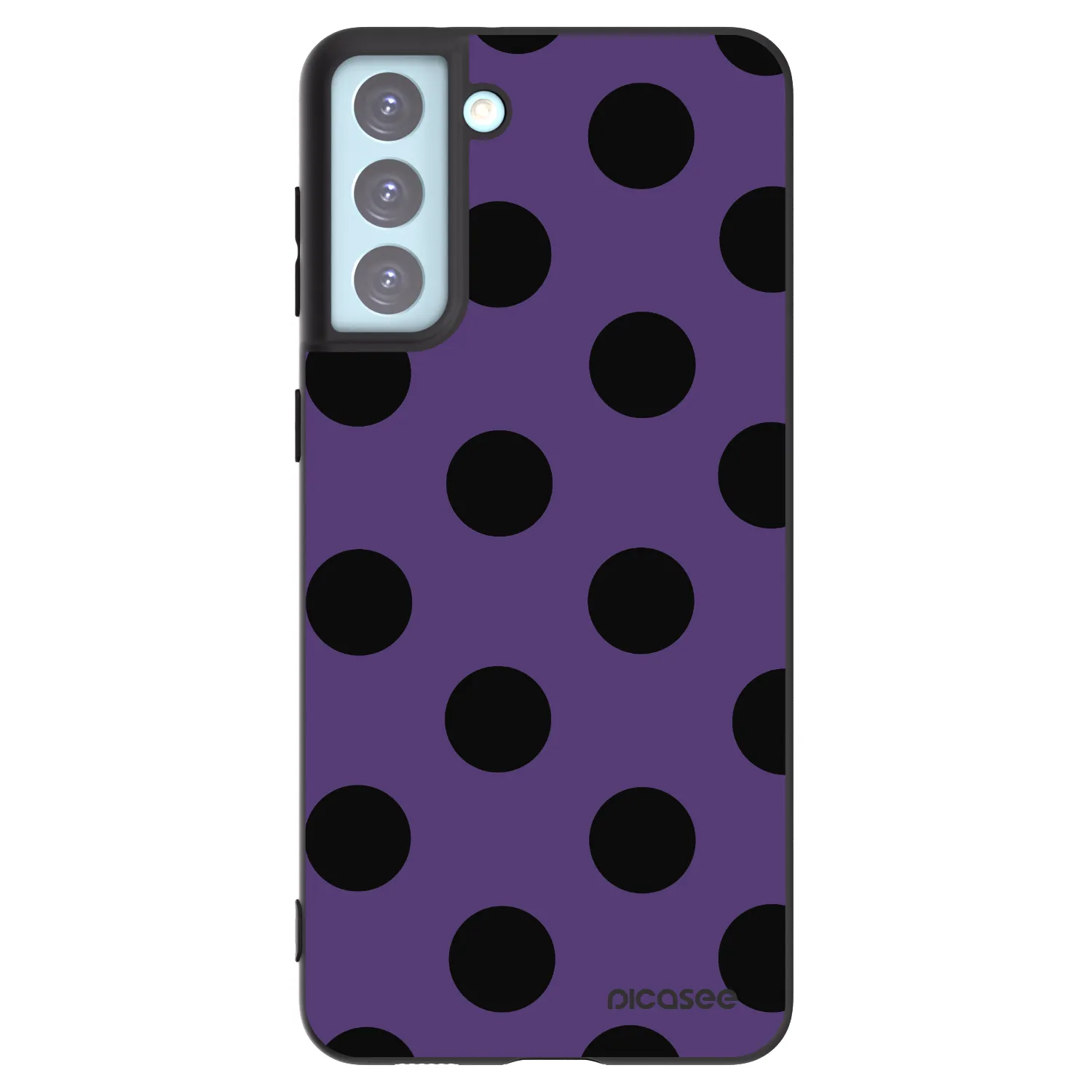 Picasee silikonový černý obal pro Samsung Galaxy S21+ 5G G996F - Big flickers 2