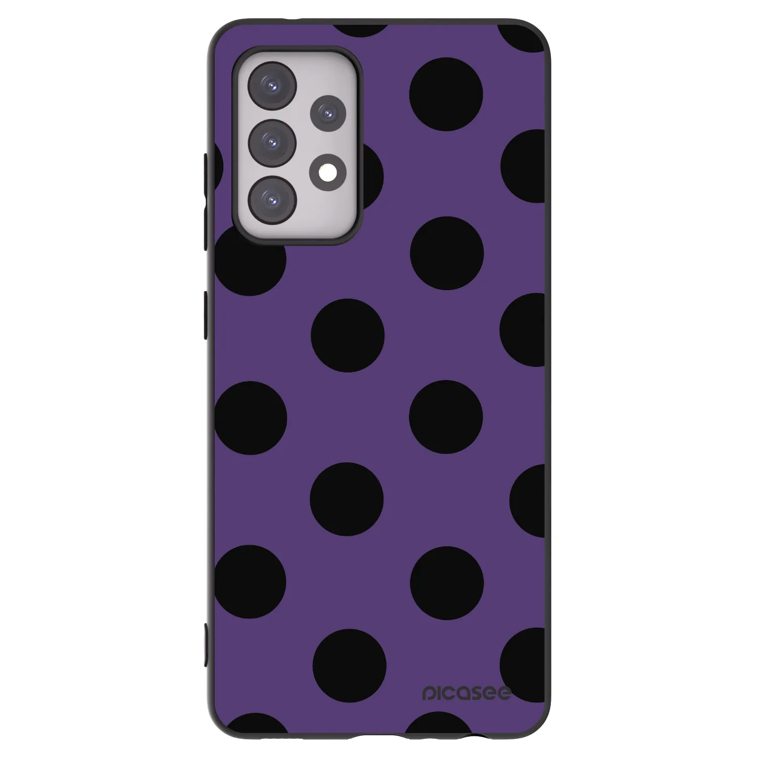 Picasee silikonový černý obal pro Samsung Galaxy A52 5G A525F - Big flickers 2