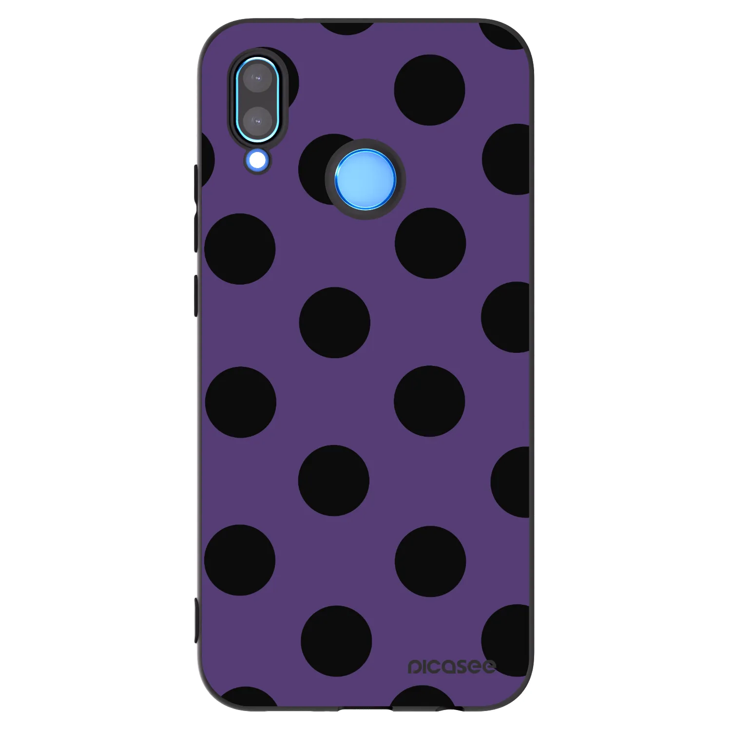 Picasee silikonový černý obal pro Huawei P20 Lite - Big flickers 2