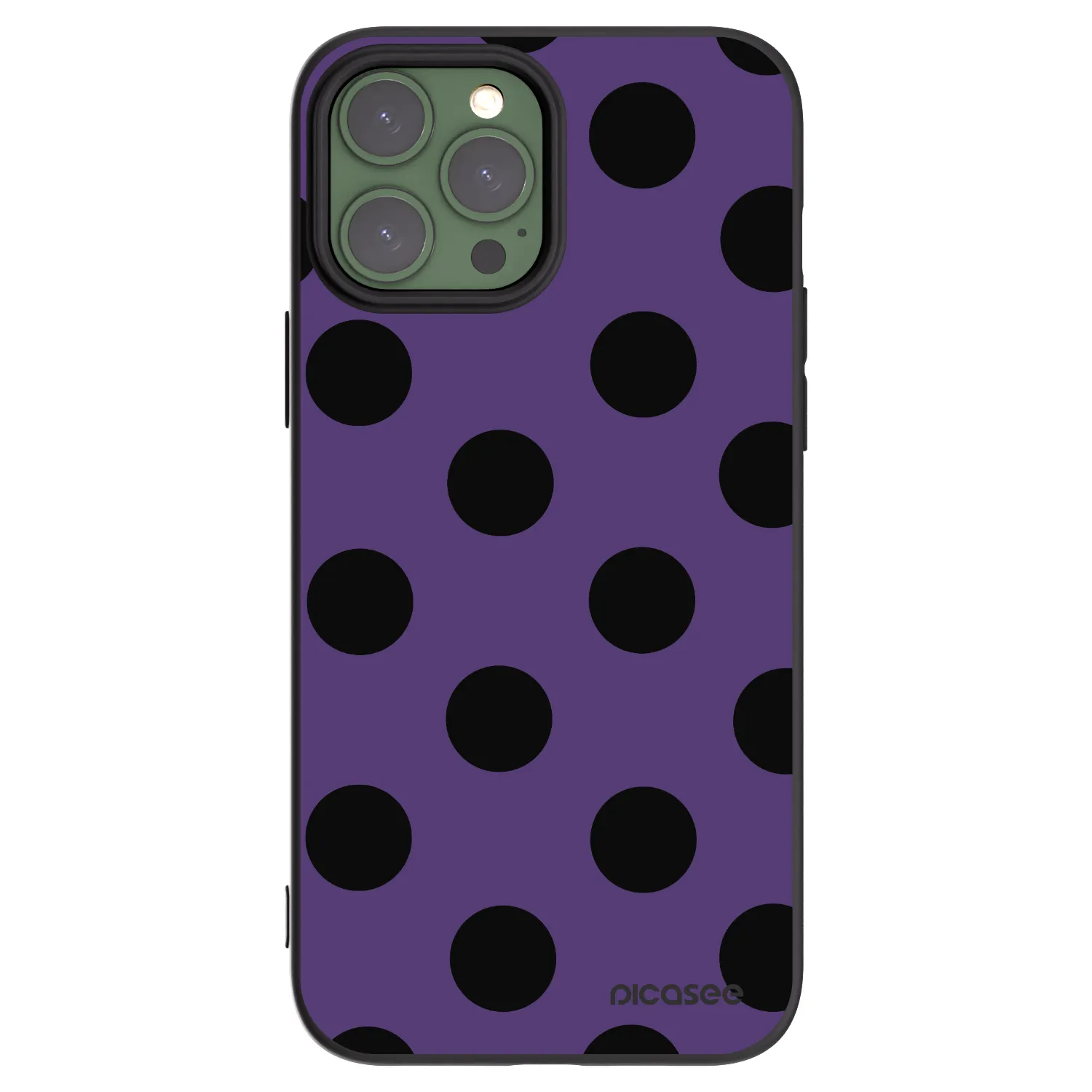 Picasee silikonový černý obal pro Apple iPhone 13 Pro Max - Big flickers 2