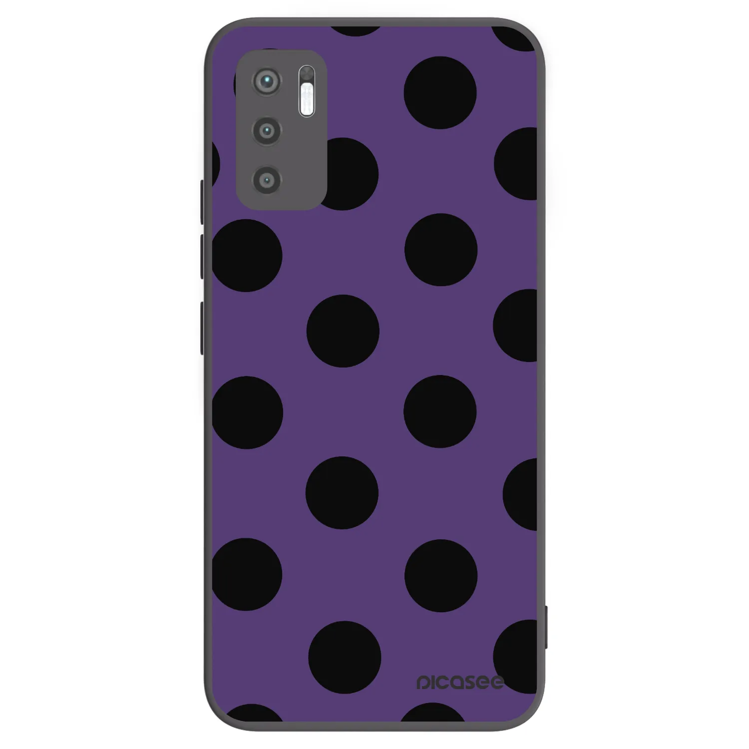 Picasee silikonový černý obal pro Xiaomi Redmi Note 10 5G - Big flickers 2