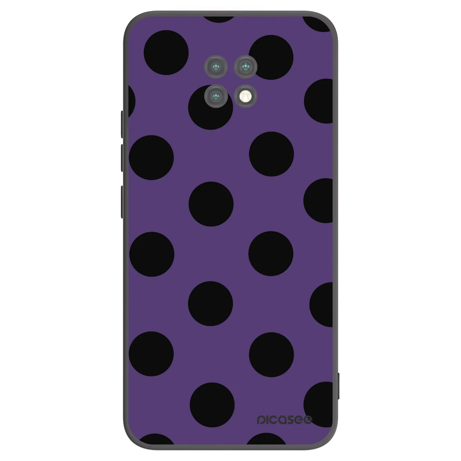 Picasee silikonový černý obal pro Xiaomi Redmi Note 9T - Big flickers 2