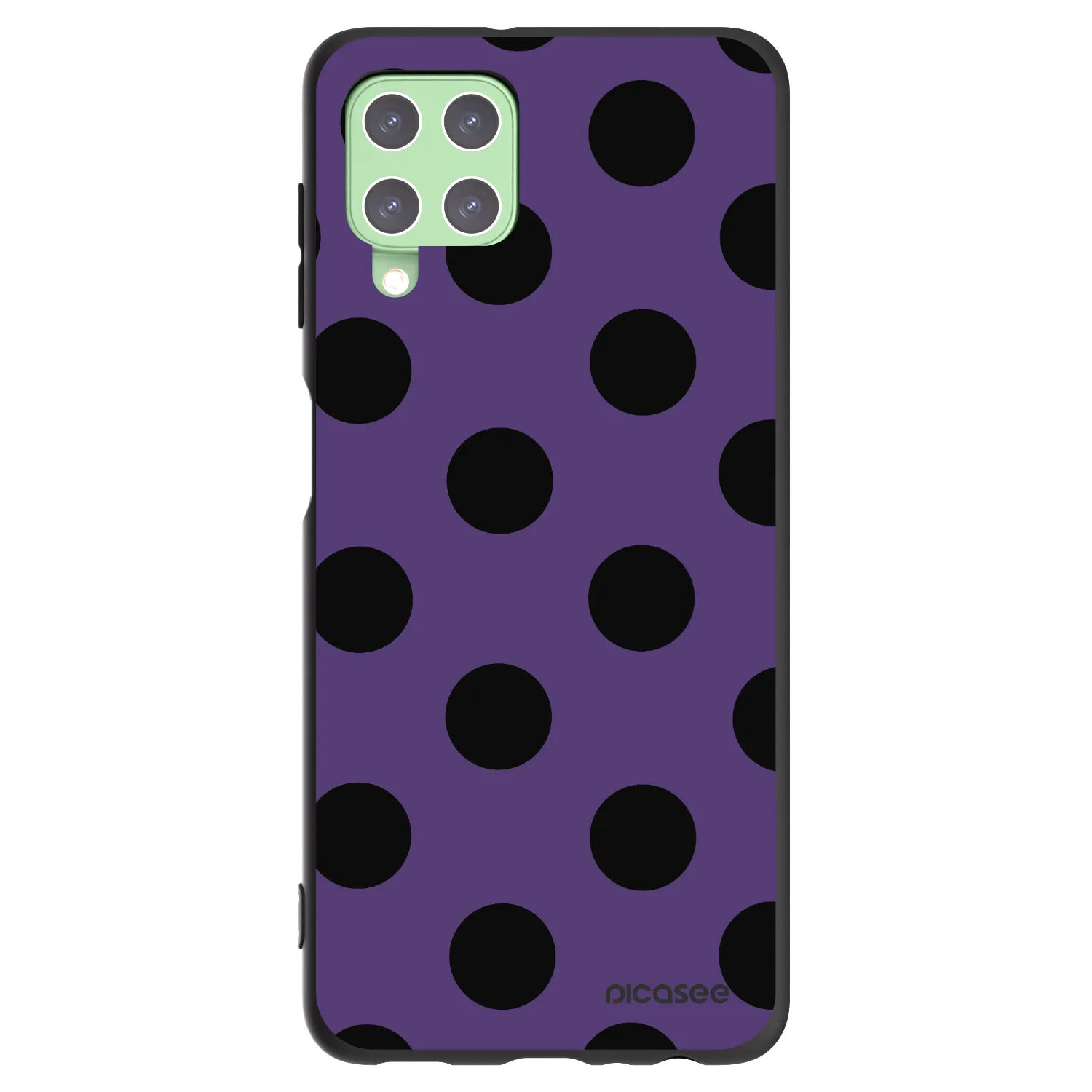 Picasee silikonový černý obal pro Samsung Galaxy A22 A225F 4G - Big flickers 2