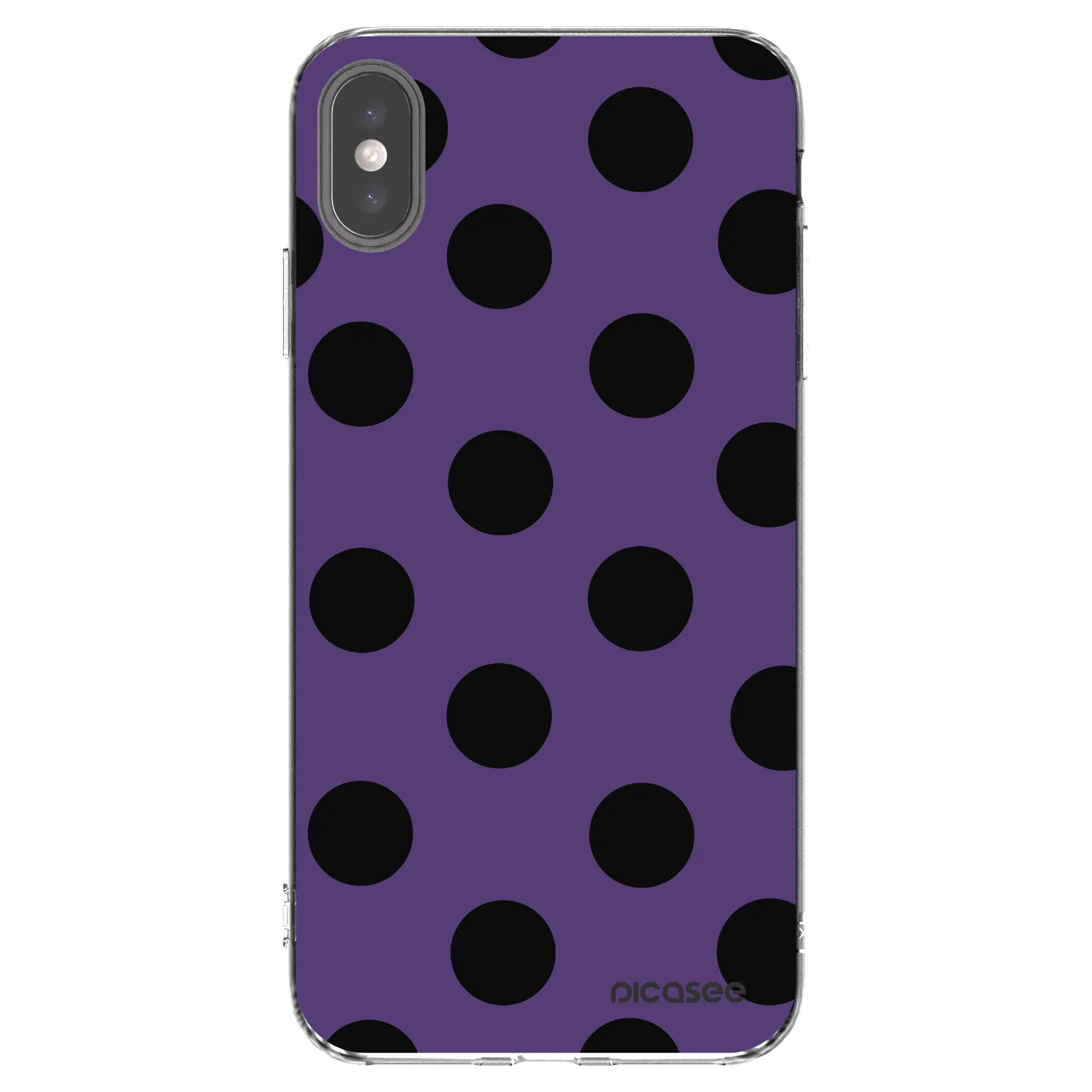 Picasee silikonový průhledný obal pro Apple iPhone XS Max - Big flickers 2