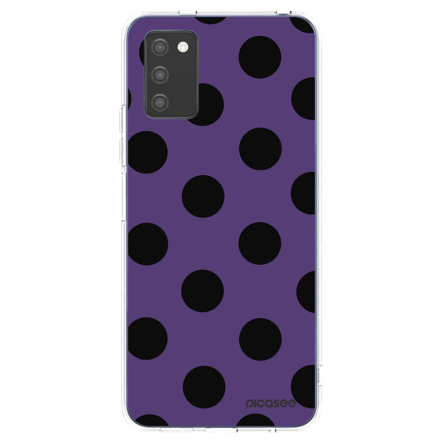 Picasee silikonový průhledný obal pro Samsung Galaxy A03s A037G - Big flickers 2