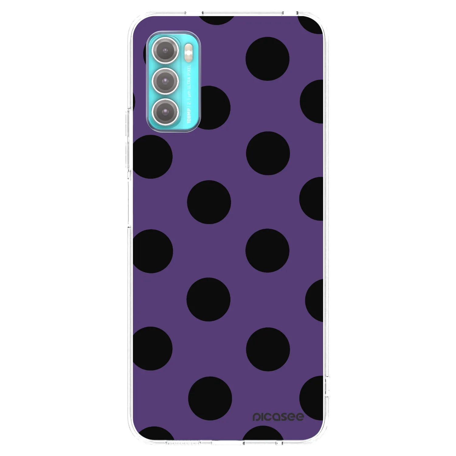 Picasee silikonový průhledný obal pro Motorola Moto G60 - Big flickers 2