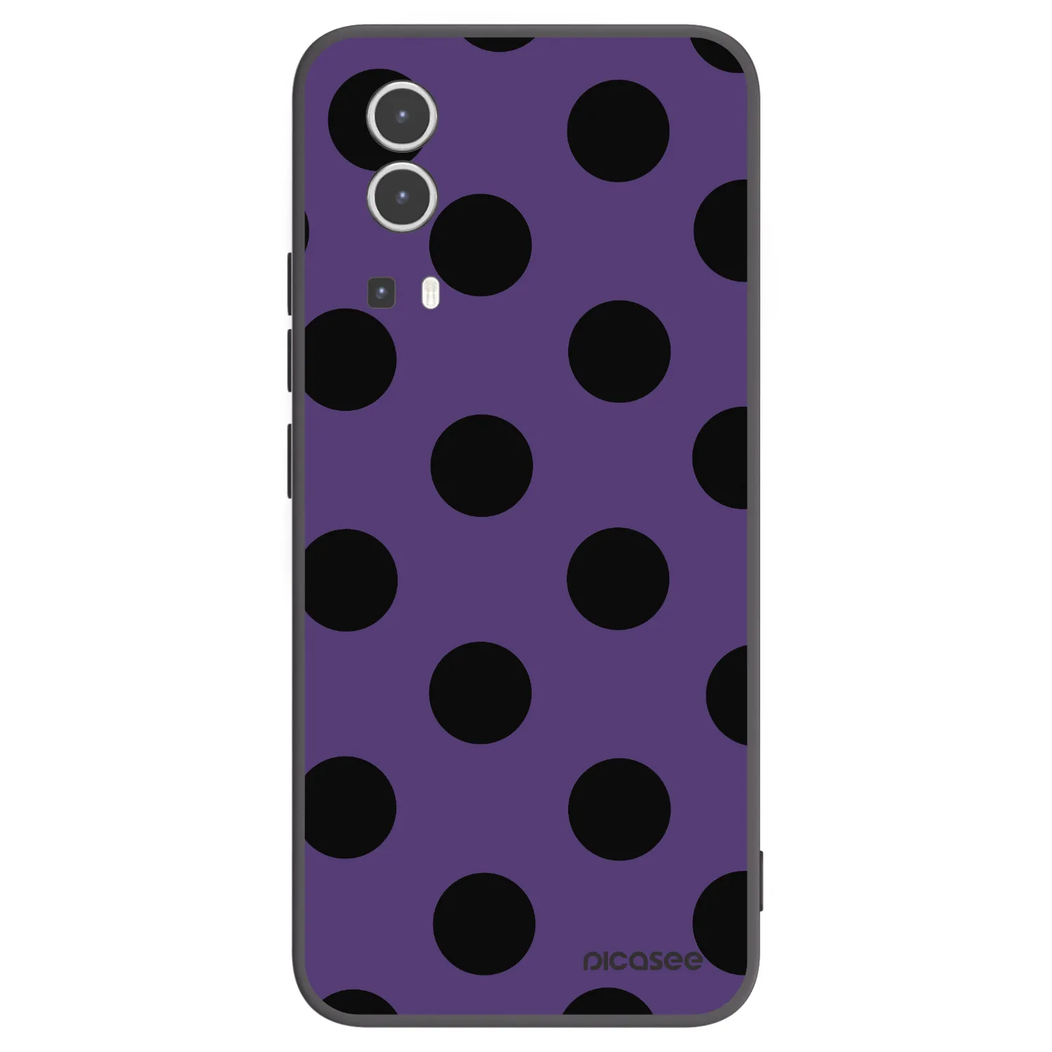 Picasee silikonový černý obal pro Vivo Y72 5G - Big flickers 2