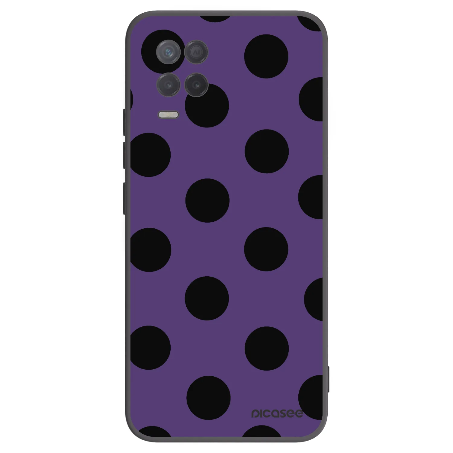 Picasee silikonový černý obal pro Realme 8 5G - Big flickers 2