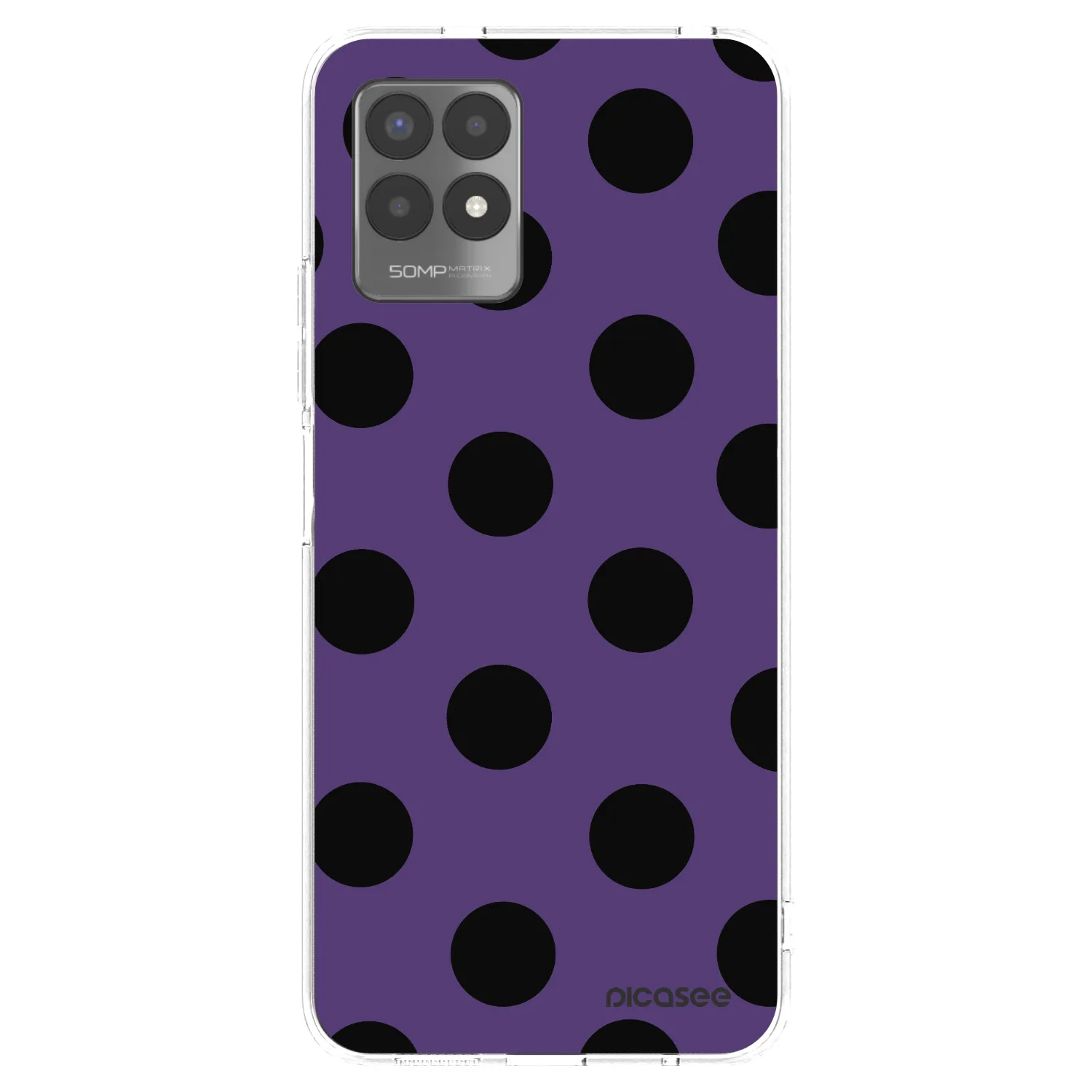 Picasee silikonový průhledný obal pro Realme 8i - Big flickers 2