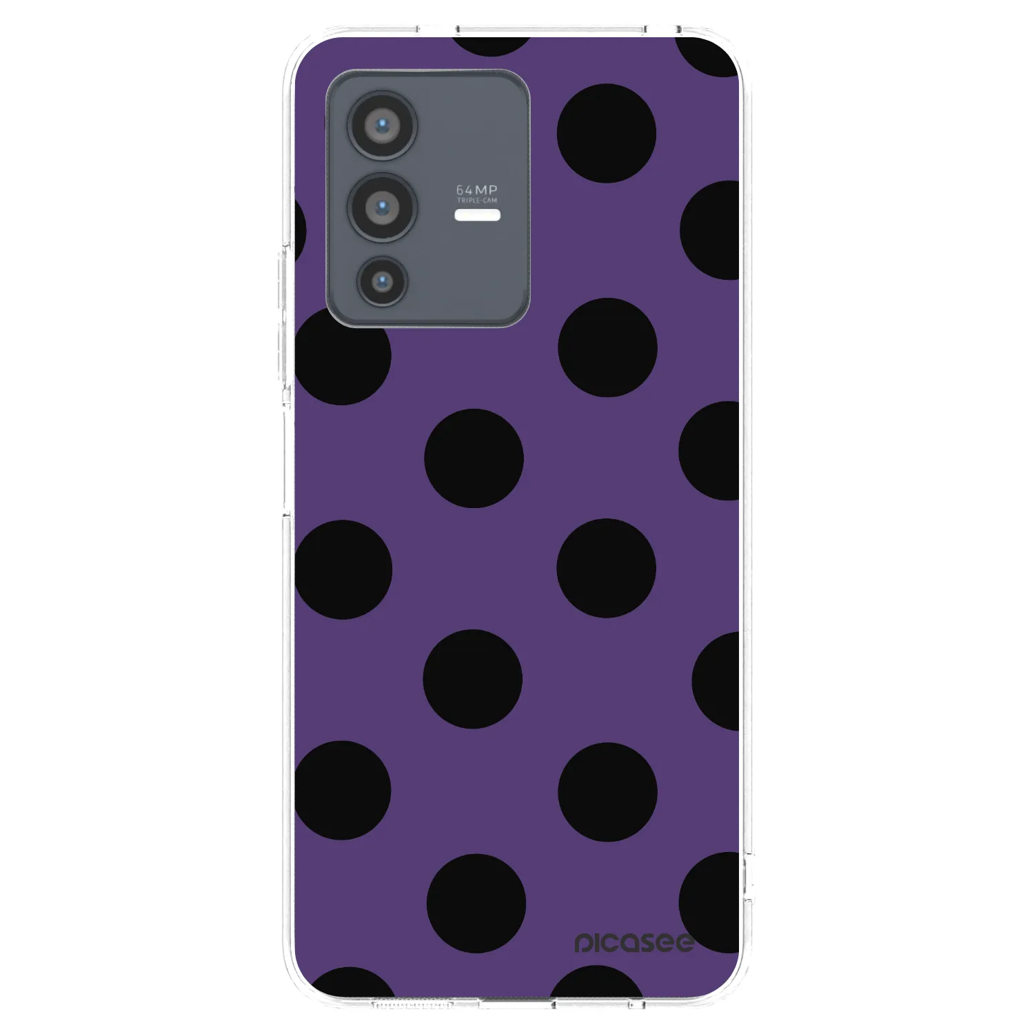Picasee silikonový průhledný obal pro Vivo V23 5G - Big flickers 2
