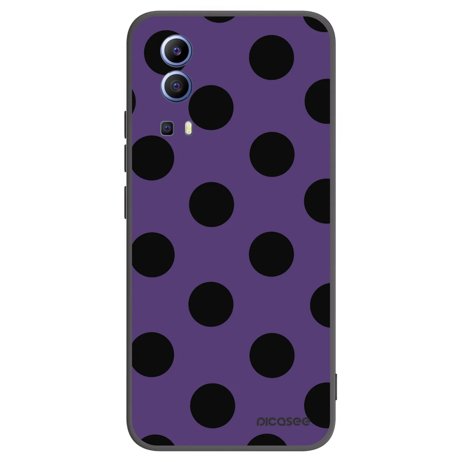 Picasee silikonový černý obal pro Vivo Y52 5G - Big flickers 2