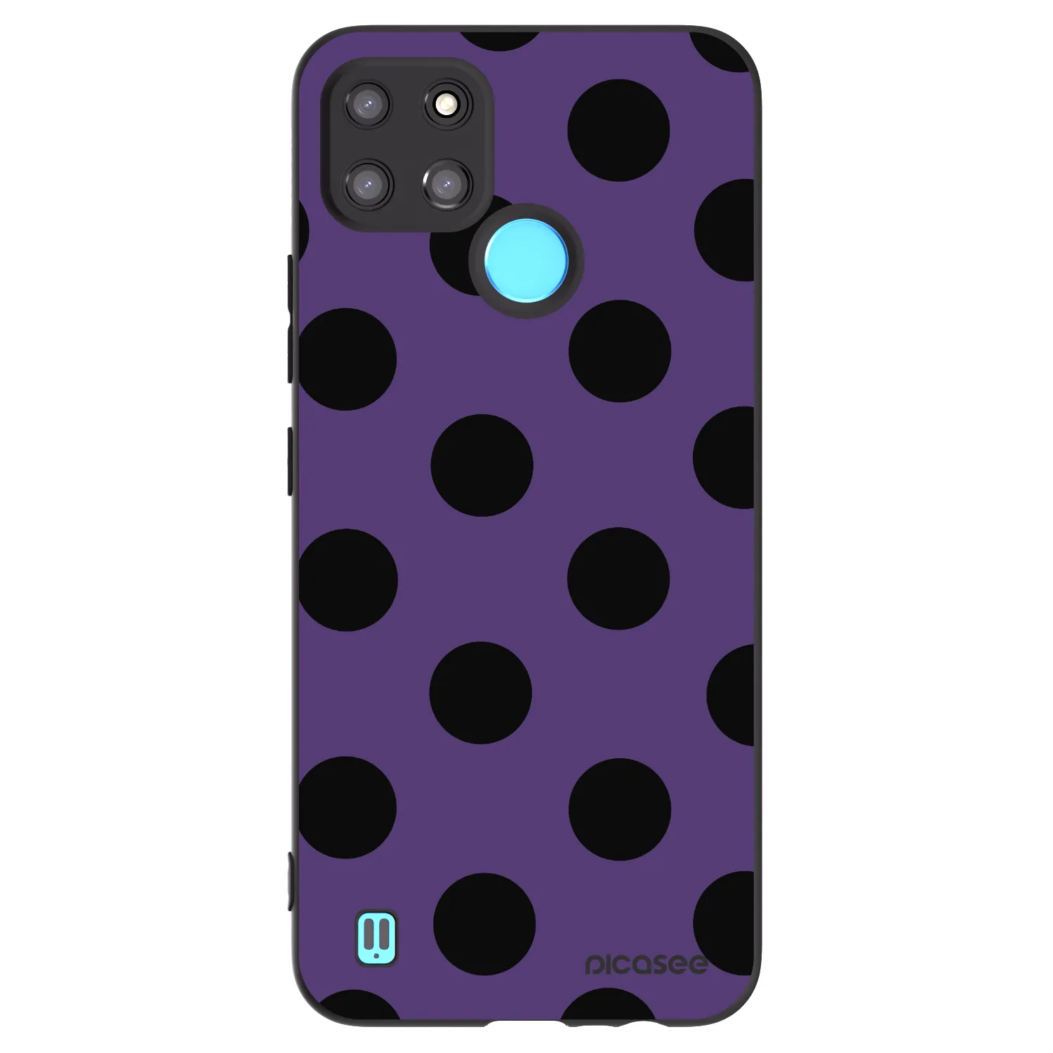 Picasee silikonový černý obal pro Realme C21Y - Big flickers 2