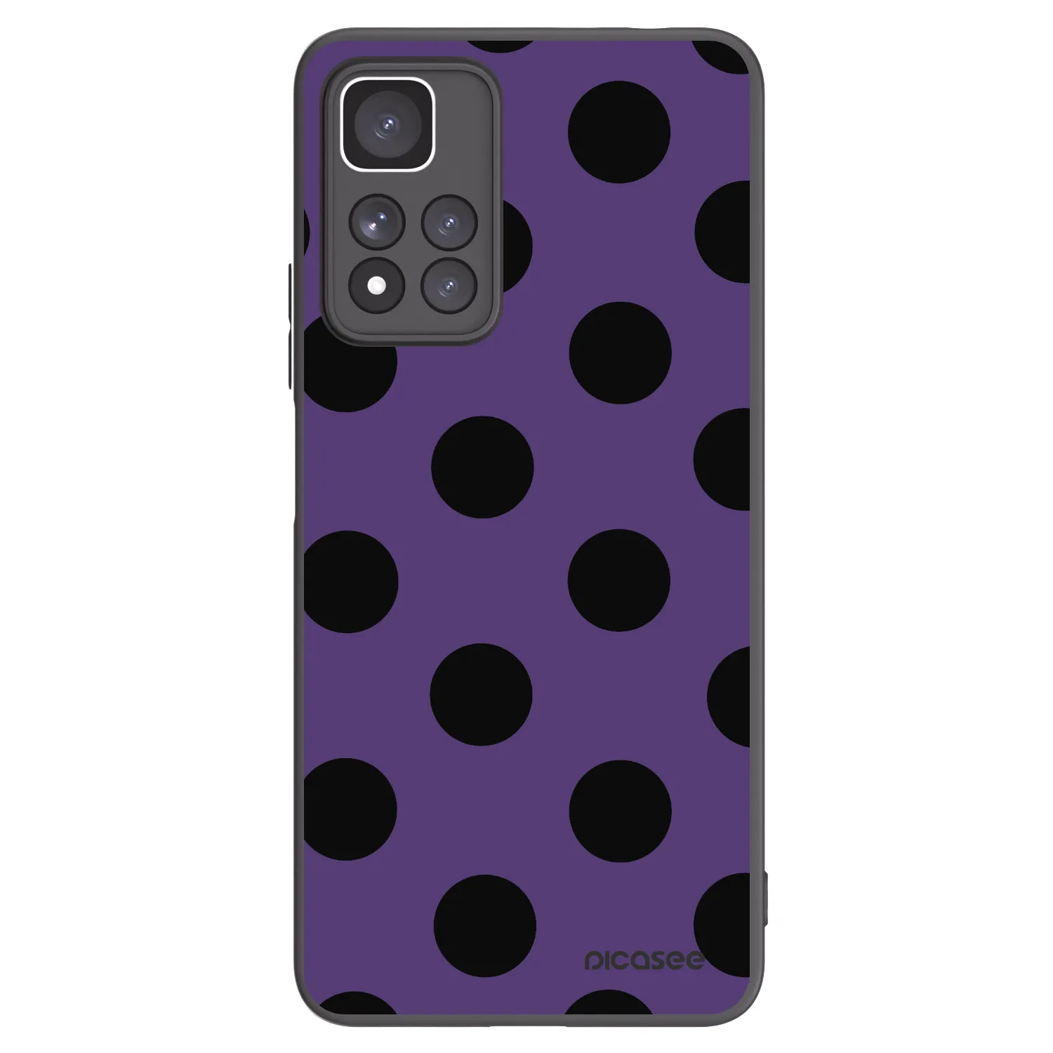 Picasee silikonový černý obal pro Xiaomi Redmi Note 11 Pro+ 5G - Big flickers 2