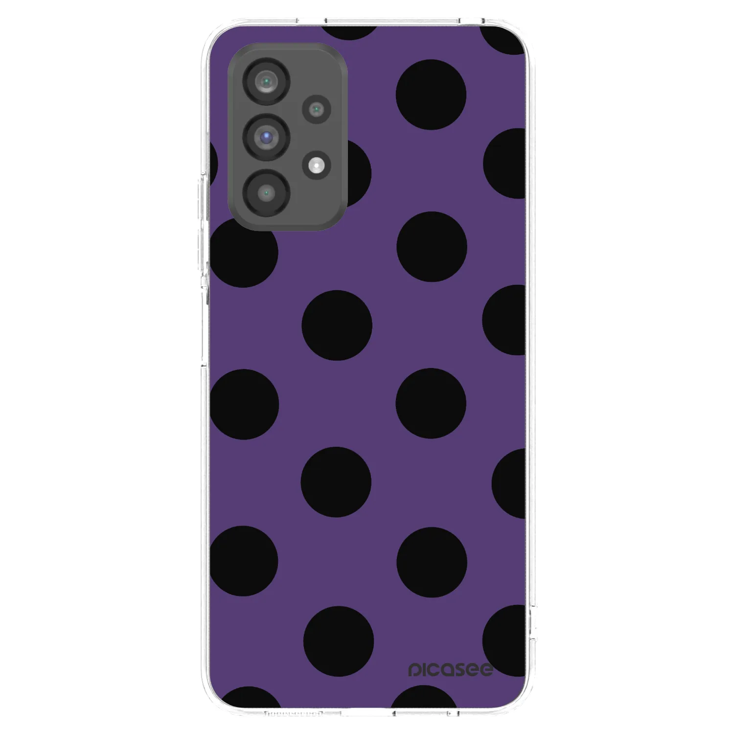 Picasee silikonový průhledný obal pro Samsung Galaxy A73 5G - Big flickers 2