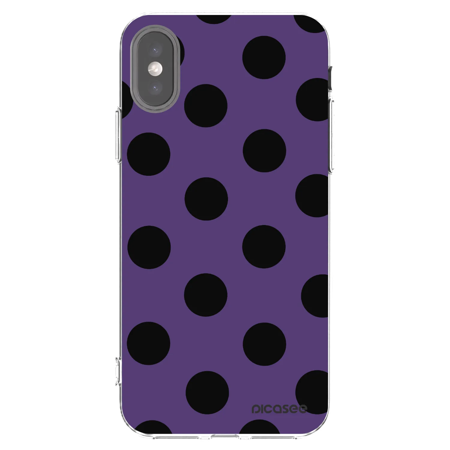 Picasee silikonový průhledný obal pro Apple iPhone X/XS - Big flickers 2