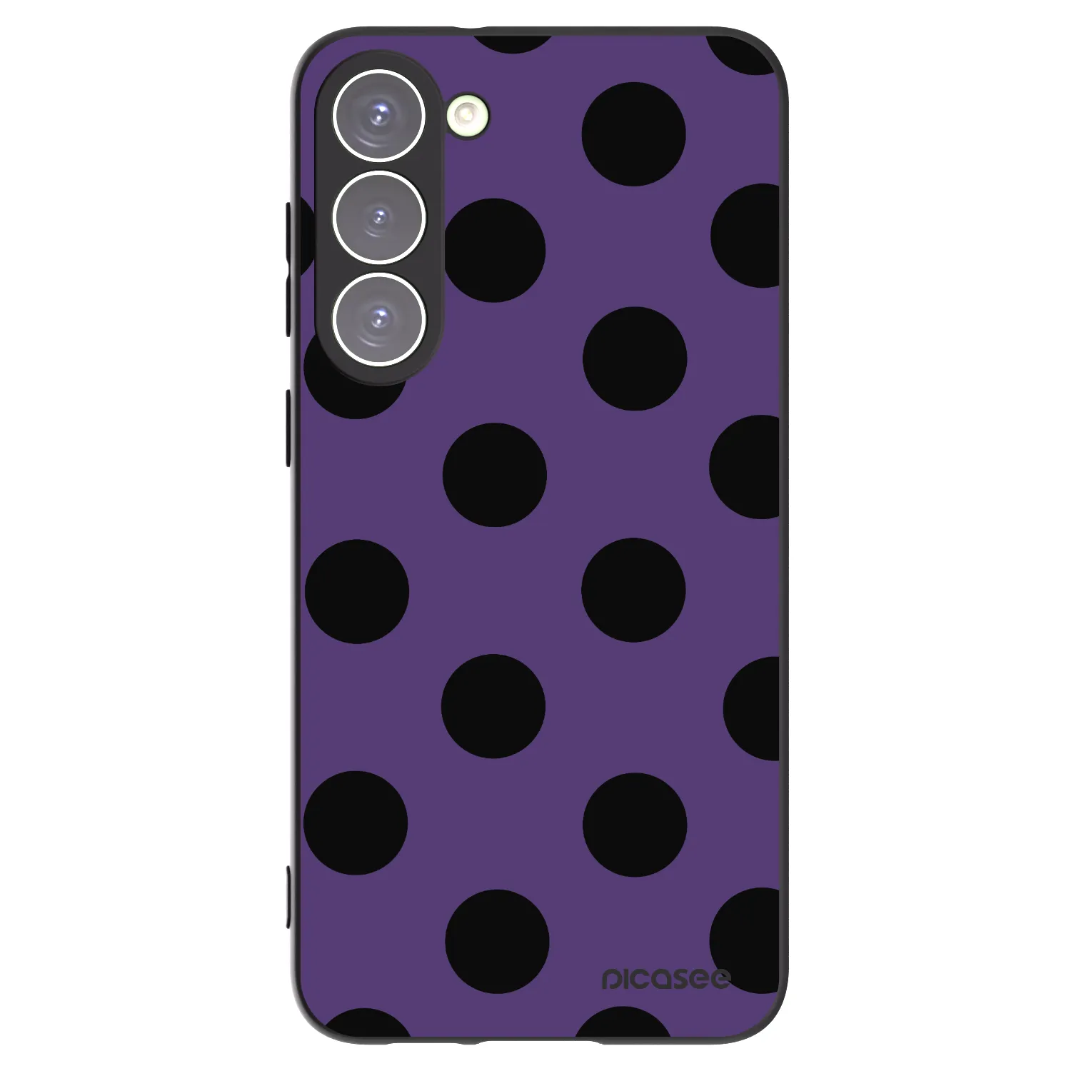 Picasee silikonový černý obal pro Samsung Galaxy S23+ 5G - Big flickers 2