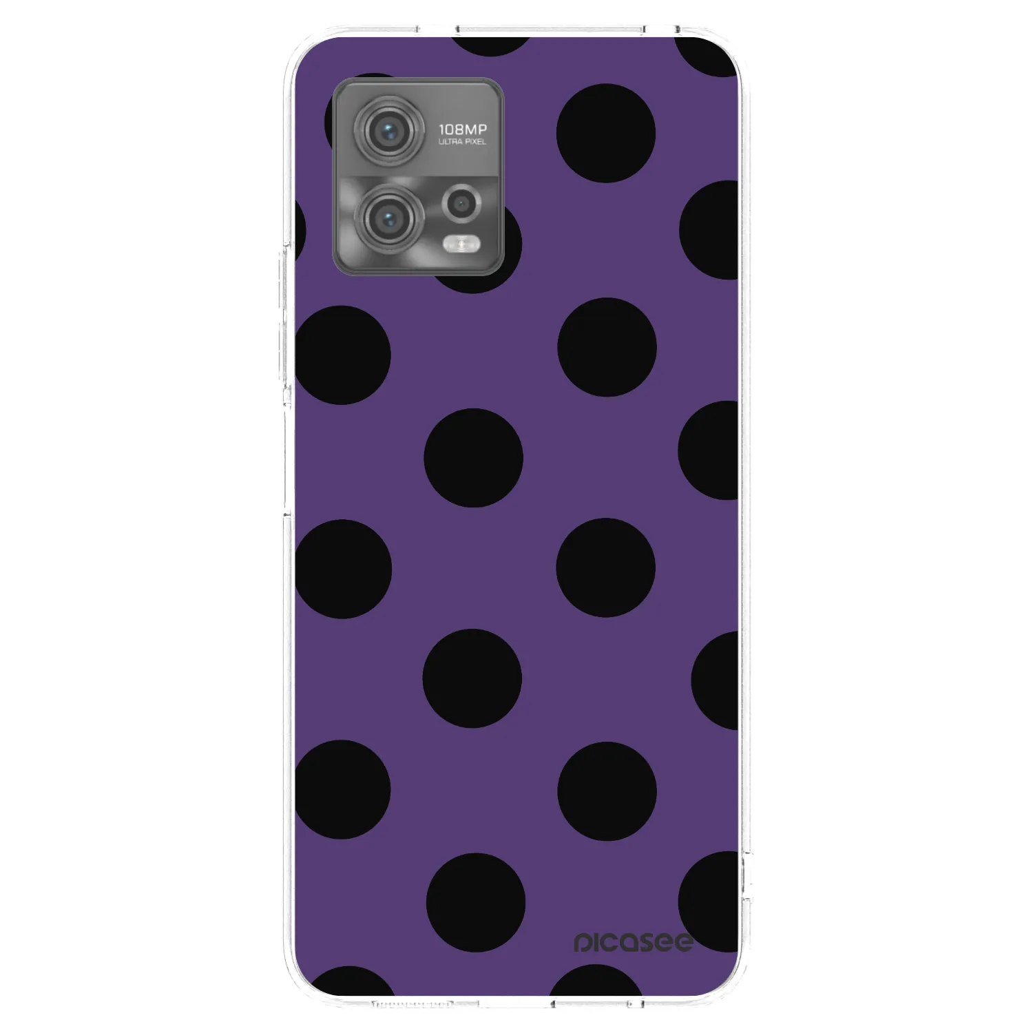 Picasee silikonový průhledný obal pro Motorola Moto G72 - Big flickers 2