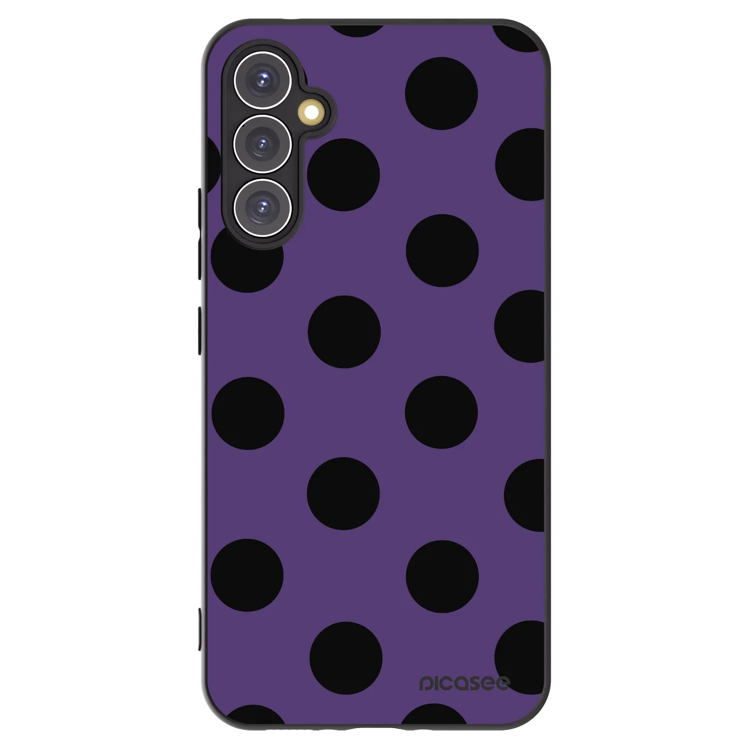 Picasee silikonový černý obal pro Samsung Galaxy A34 5G A346B - Big flickers 2
