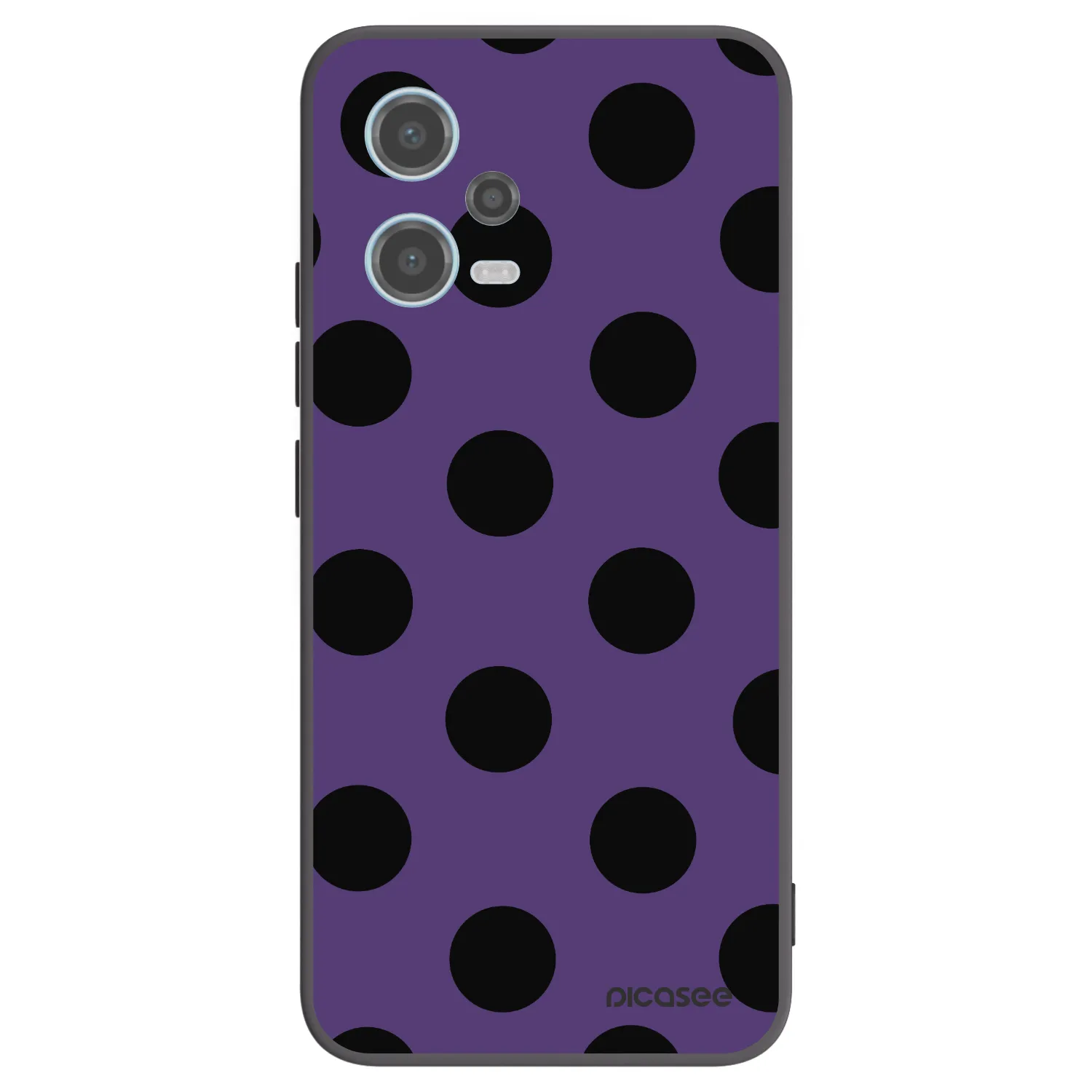 Picasee silikonový černý obal pro Xiaomi Redmi Note 12 5G - Big flickers 2