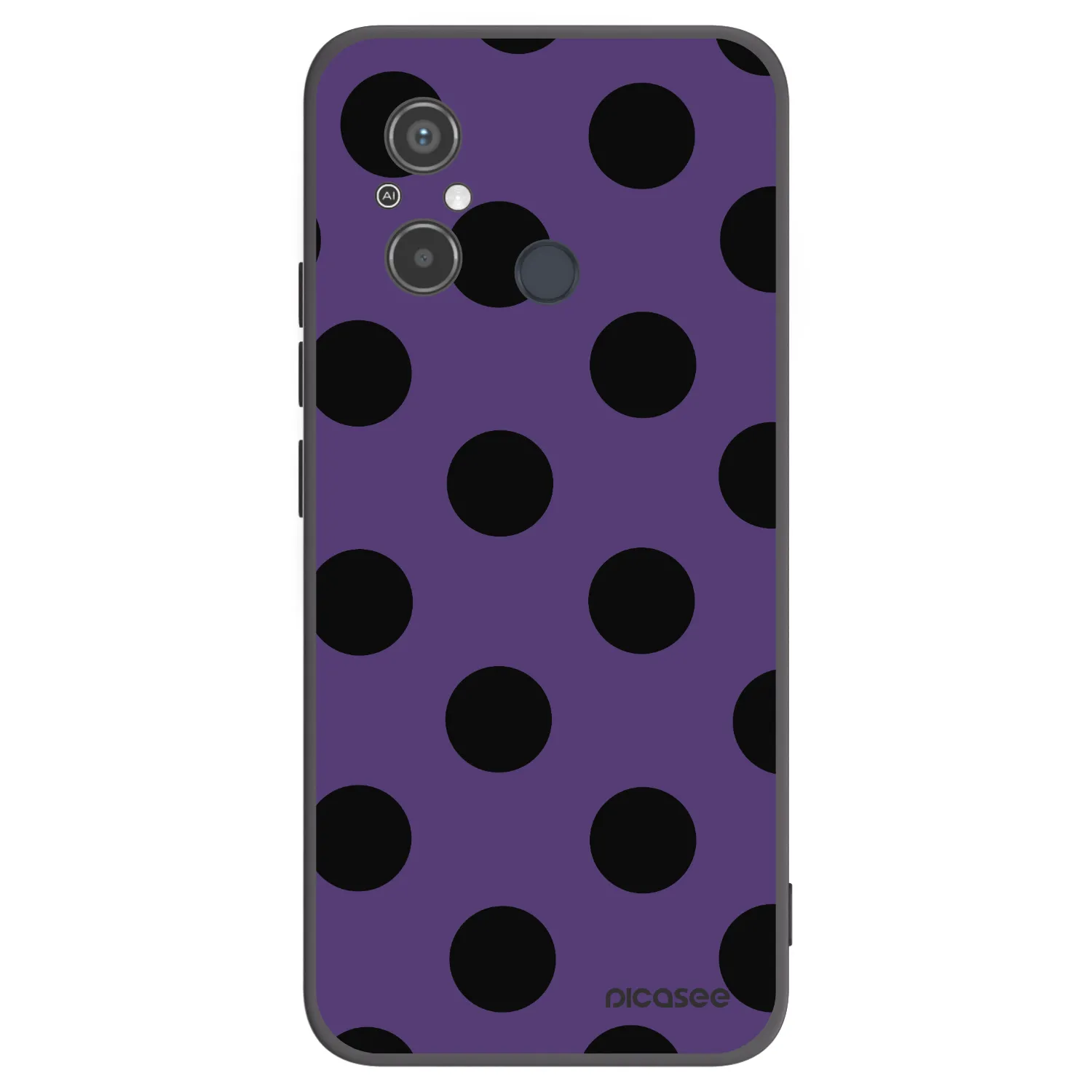 Picasee silikonový černý obal pro Xiaomi Redmi 12C - Big flickers 2
