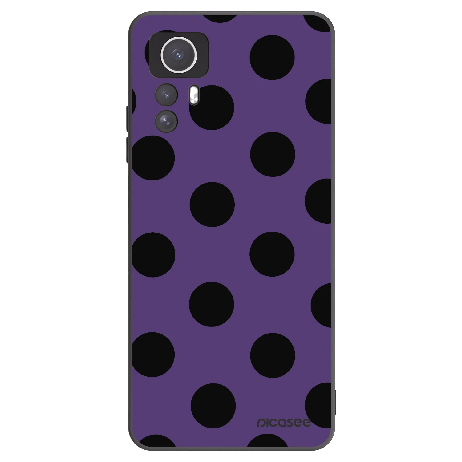 Picasee silikonový černý obal pro Xiaomi Redmi Note 12S - Big flickers 2