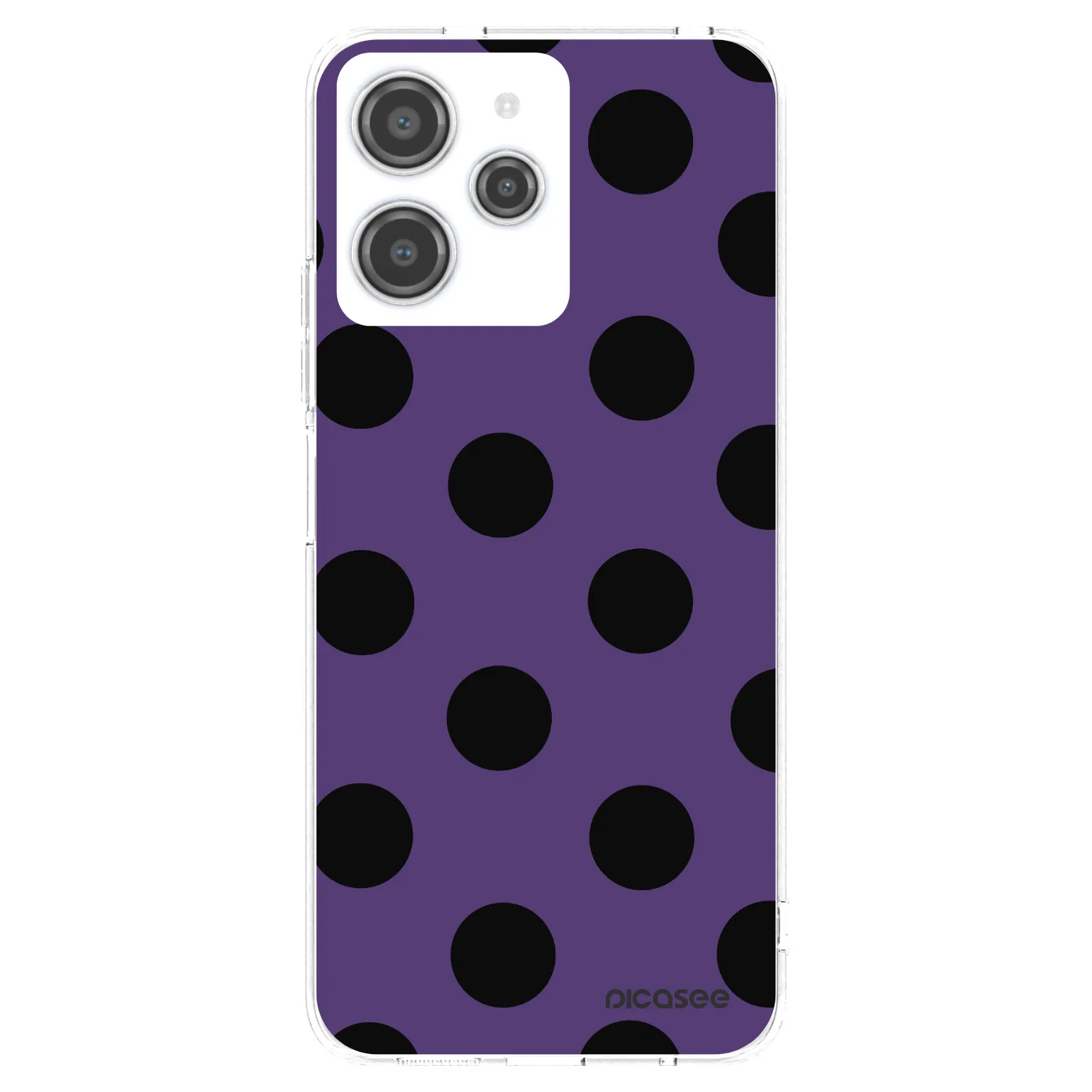 Picasee silikonový průhledný obal pro Xiaomi Redmi 12 4G - Big flickers 2