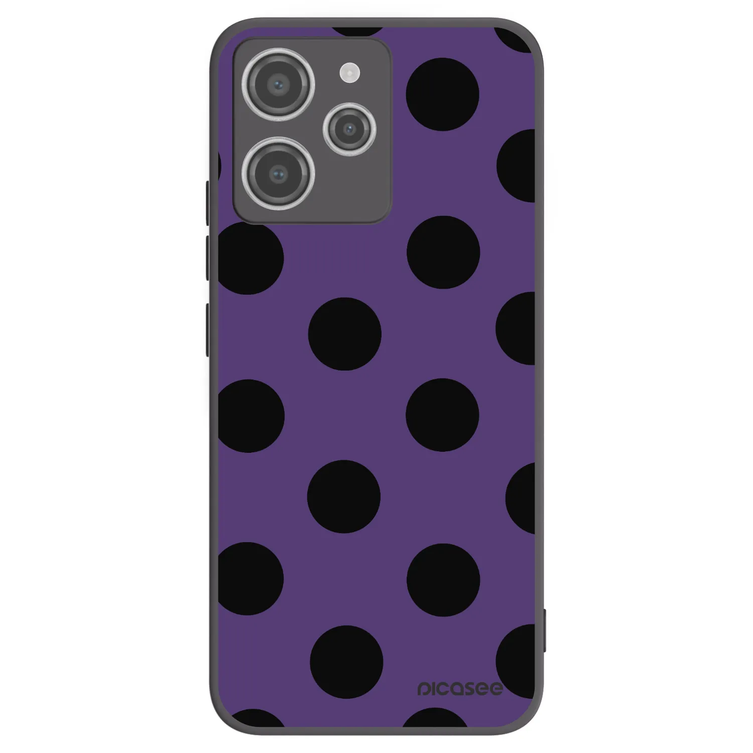 Picasee silikonový černý obal pro Xiaomi Redmi 12 4G - Big flickers 2