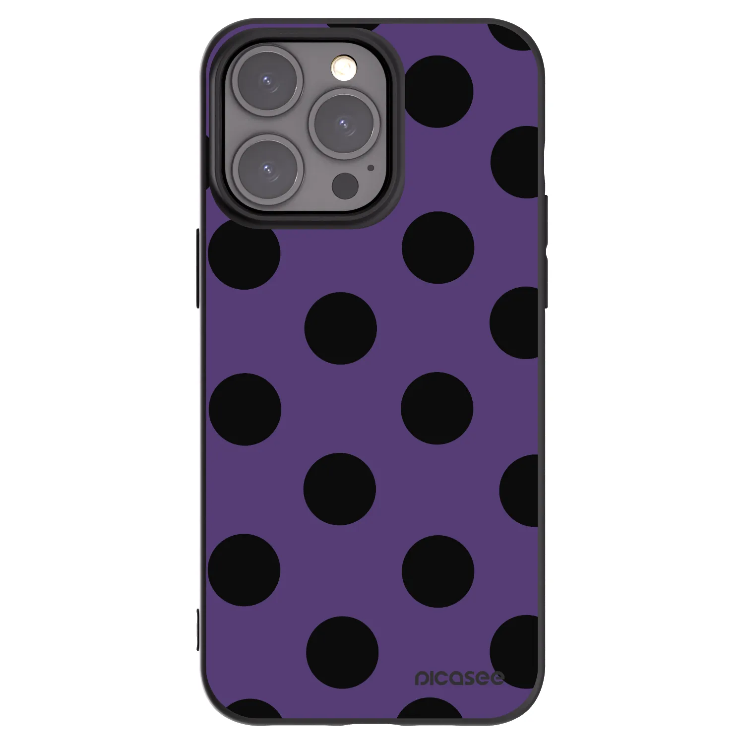 Picasee silikonový černý obal pro Apple iPhone 15 Pro Max - Big flickers 2