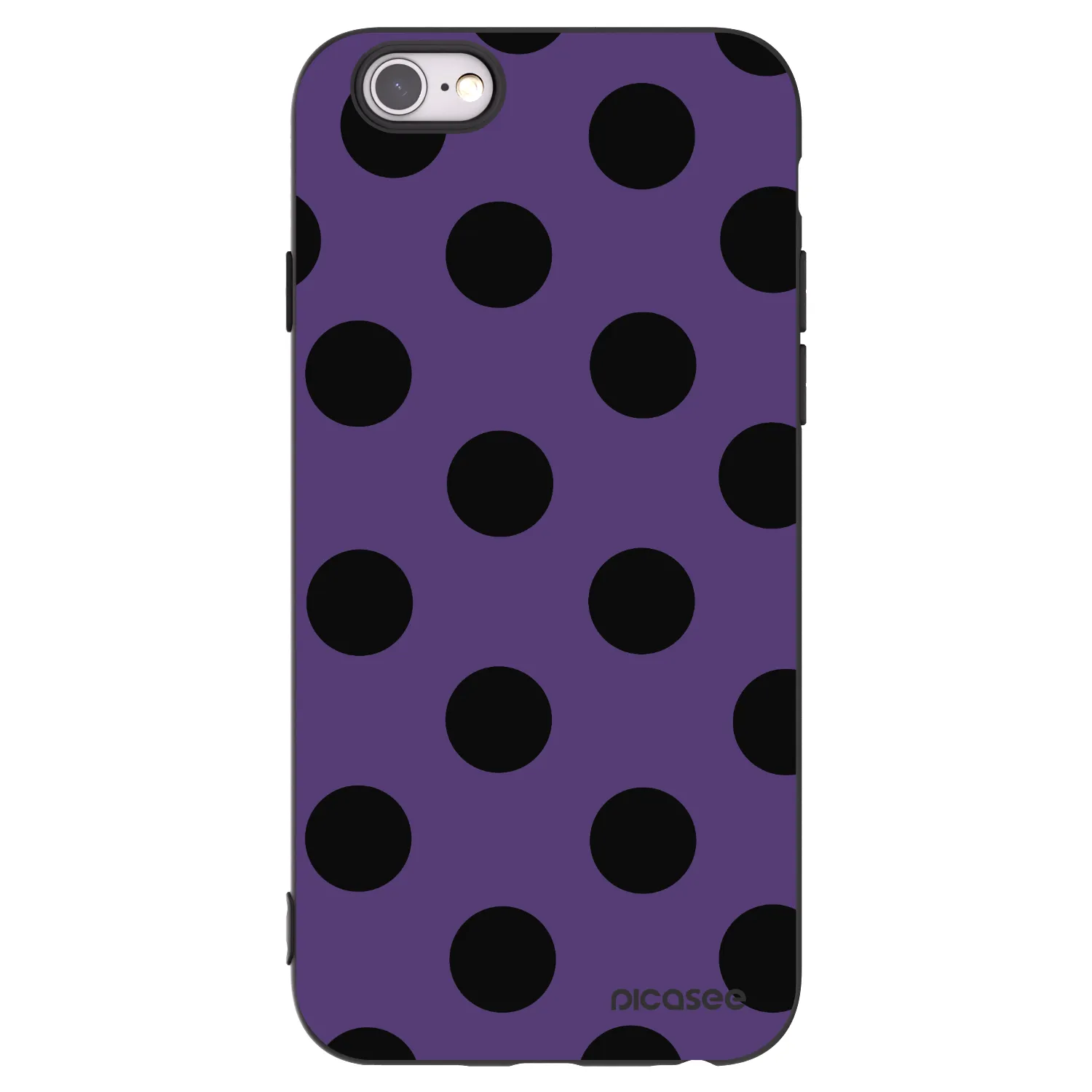 Picasee silikonový černý obal pro Apple iPhone 6/6S - Big flickers 2