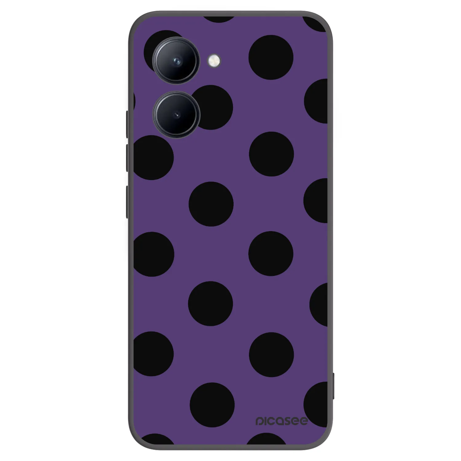 Picasee silikonový černý obal pro Realme C33 (2023) - Big flickers 2