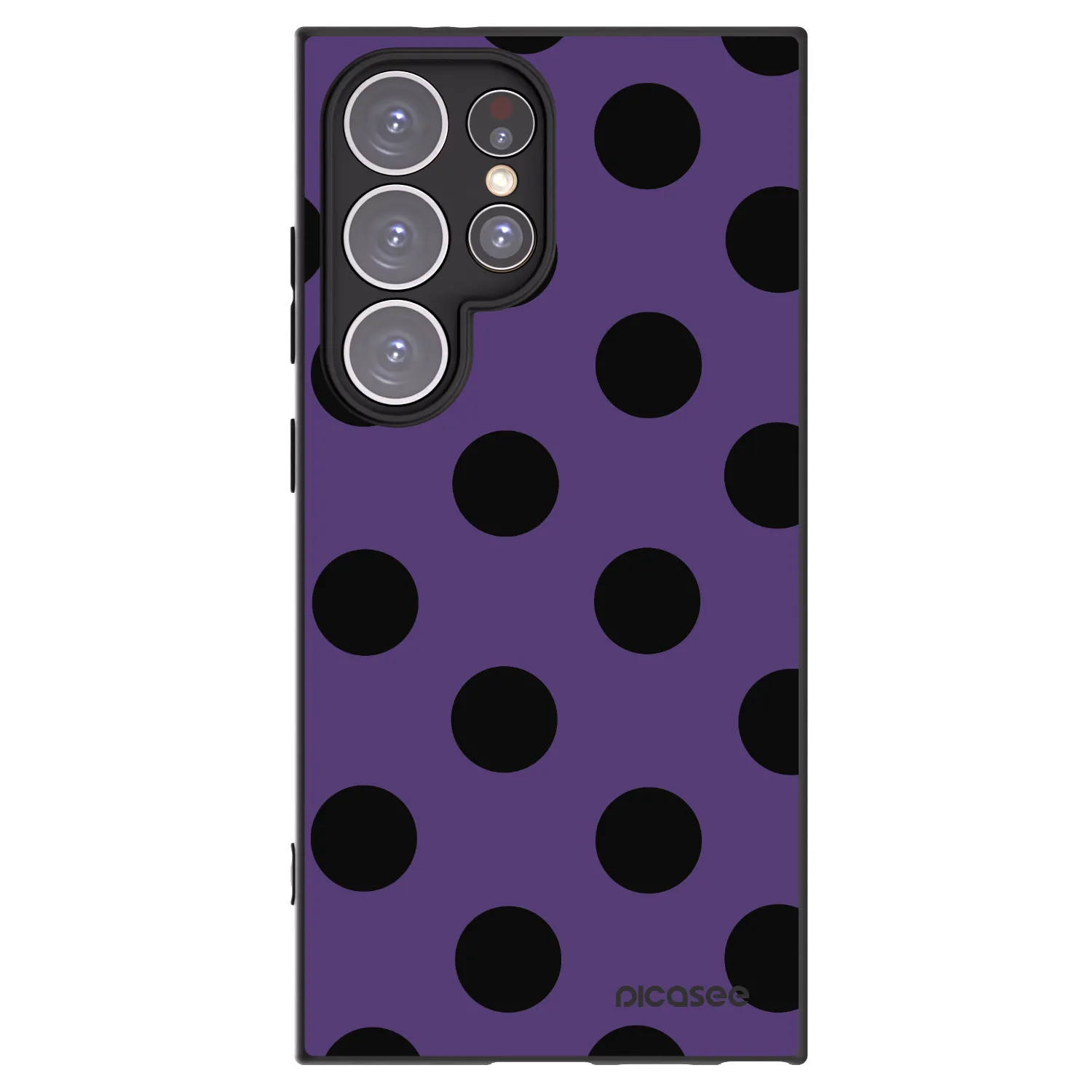Picasee silikonový černý obal pro Samsung Galaxy S24 Ultra S928B 5G - Big flickers 2